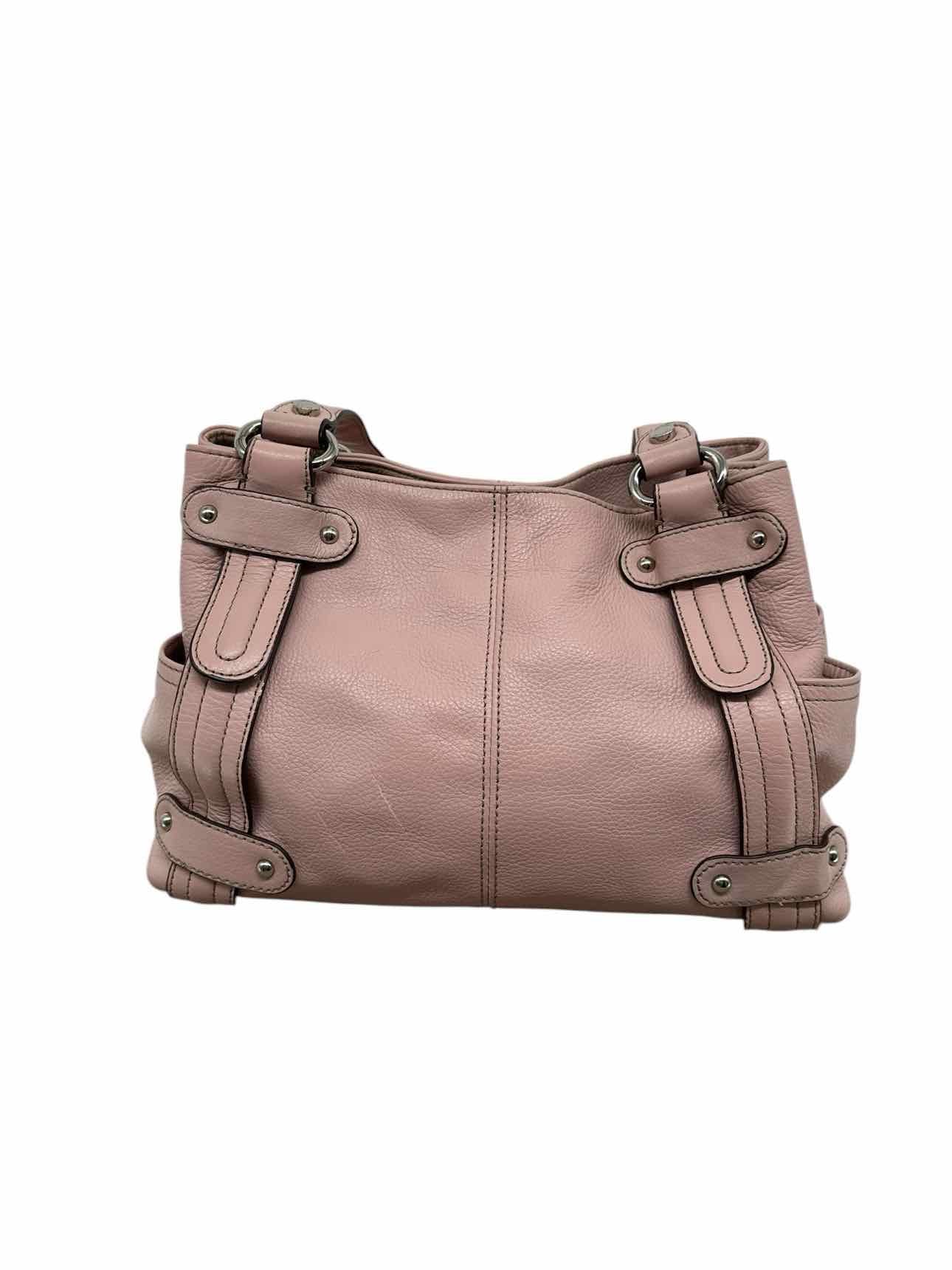 Tignanello Pink Leather Satchel