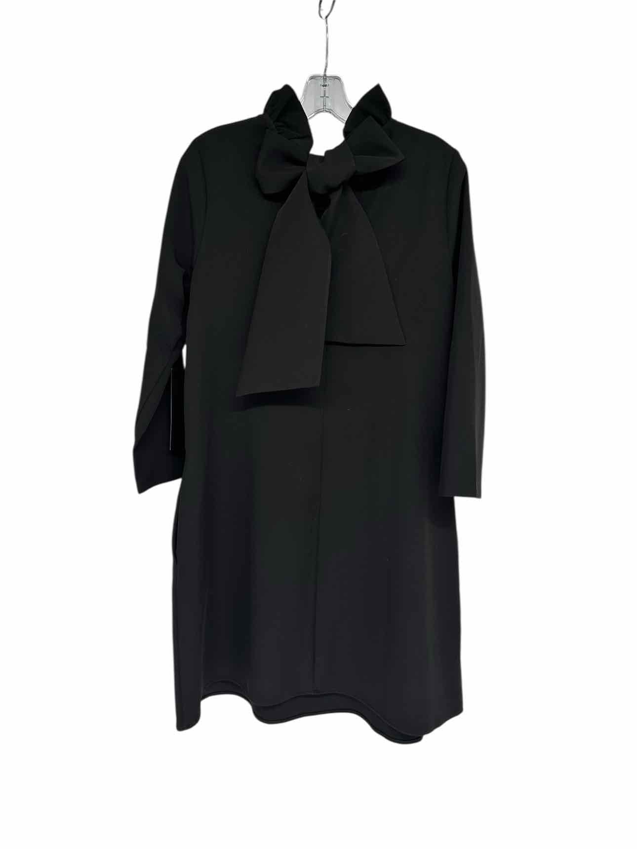 Tuckernuck Daphne Long Sleeve Ruffled Collar Black Dress Size S **NEW**