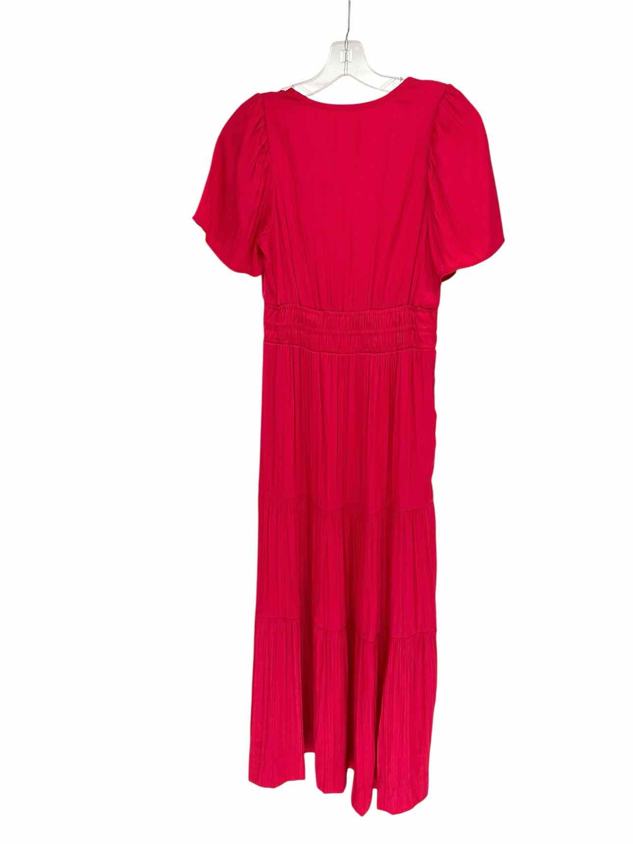 Anthropologie Somerset Short Sleeve Maxi Fuschia Size XS