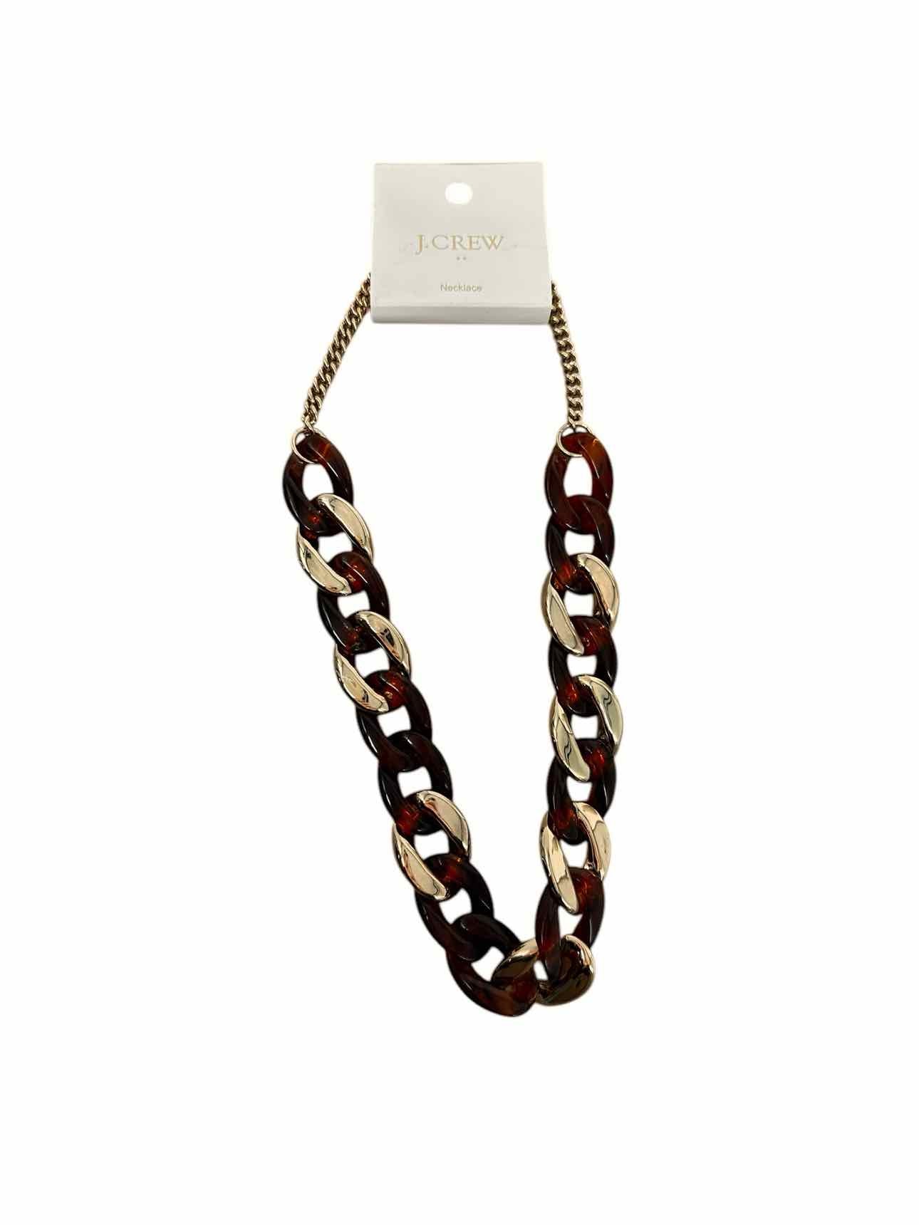 J. Crew Gold & Tortoise Link Necklace **NEW**