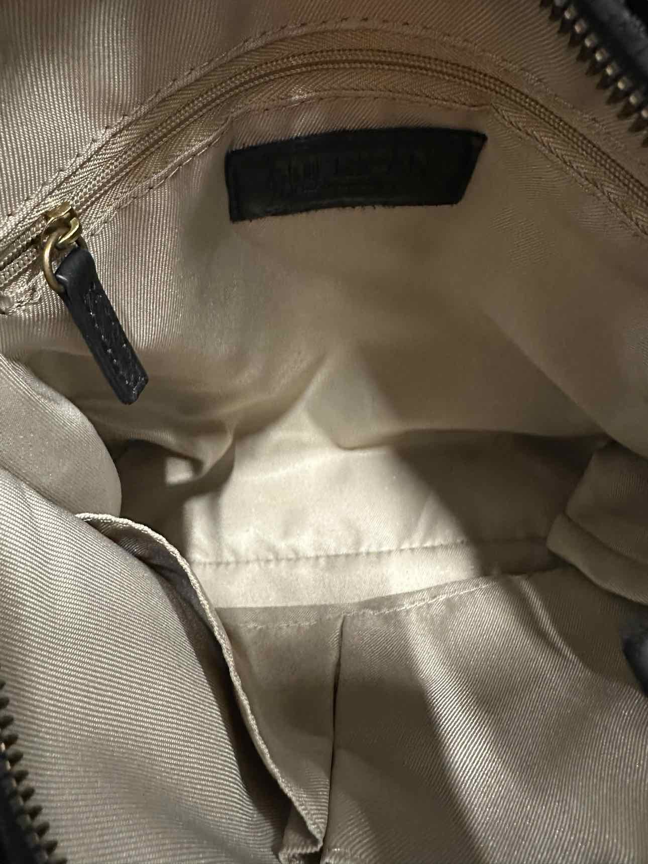 American Leather Company Black Leather Shoulder Bag
