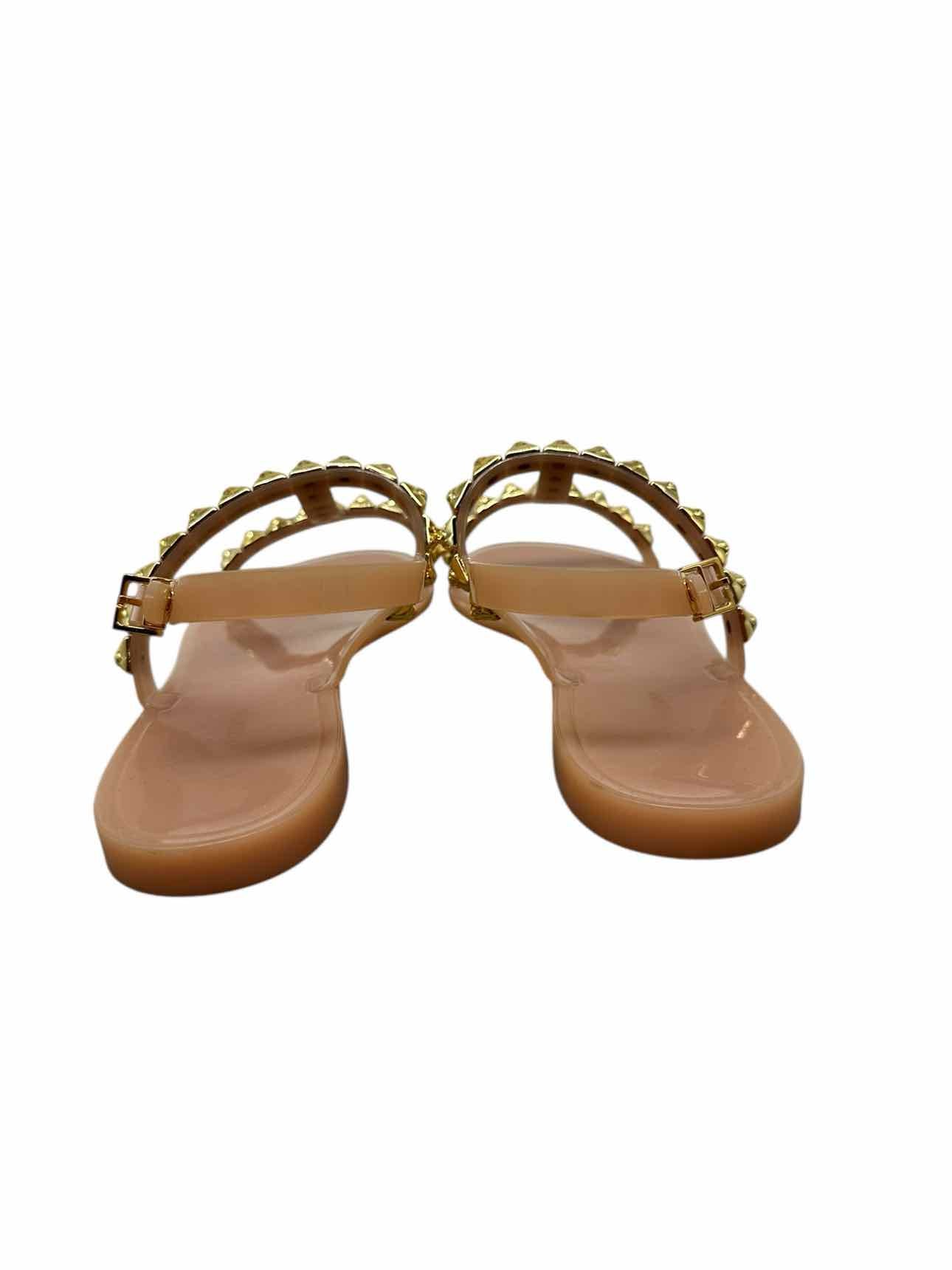 Stuart Weitzman Jelrose Gold Sandals Shoe Size 10