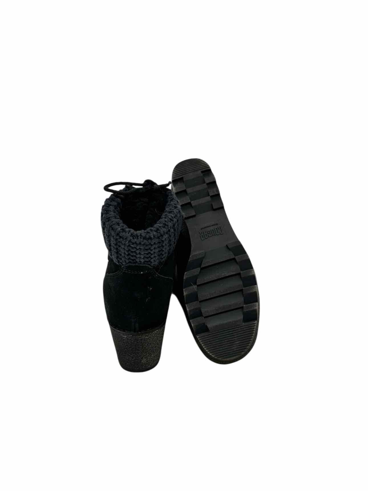 Cougar Pamela Wedge Black Boots Shoe Size 8