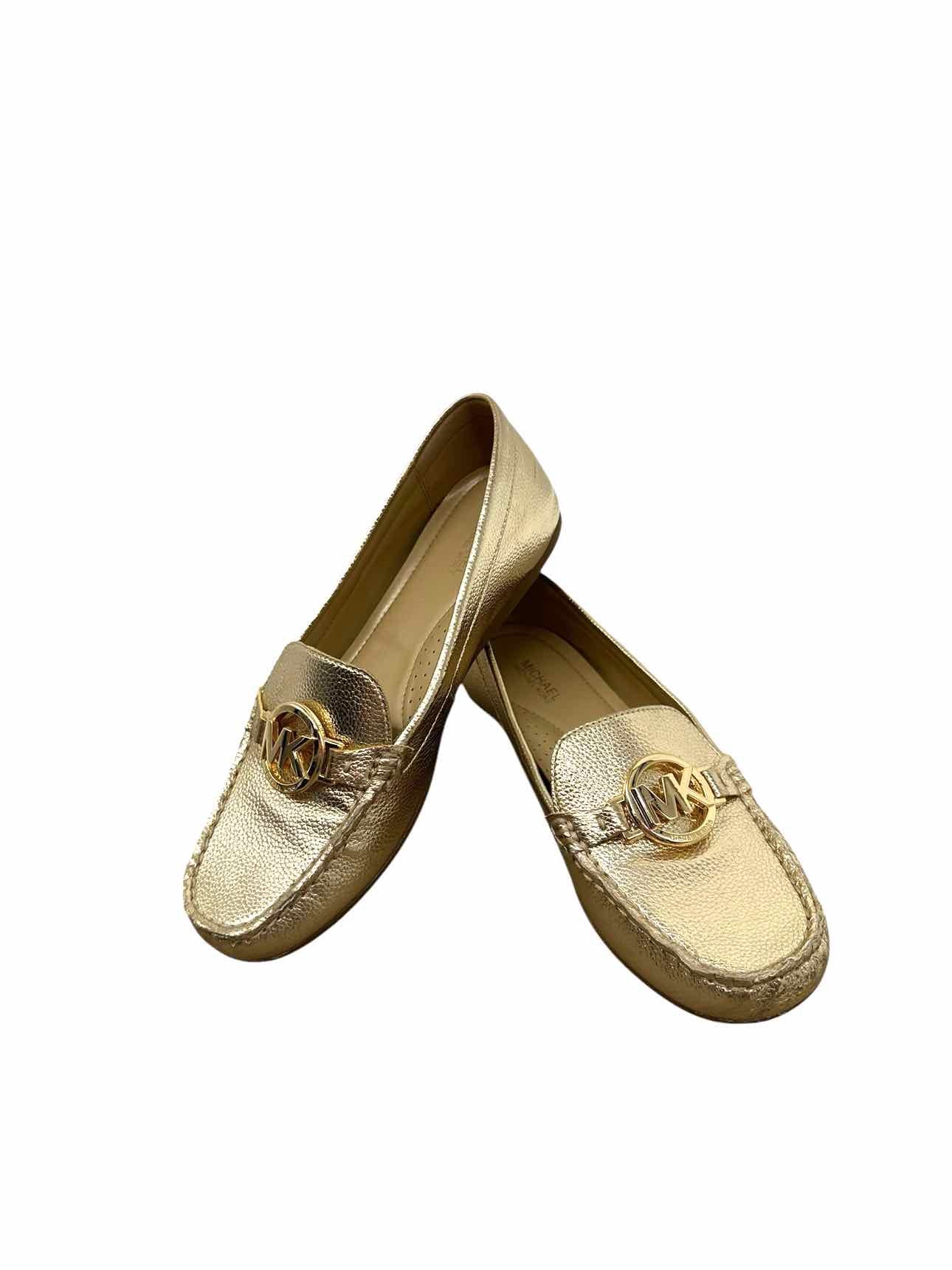 Michael Kors Fulton Metallic Moccasins Shoe Size 6.5