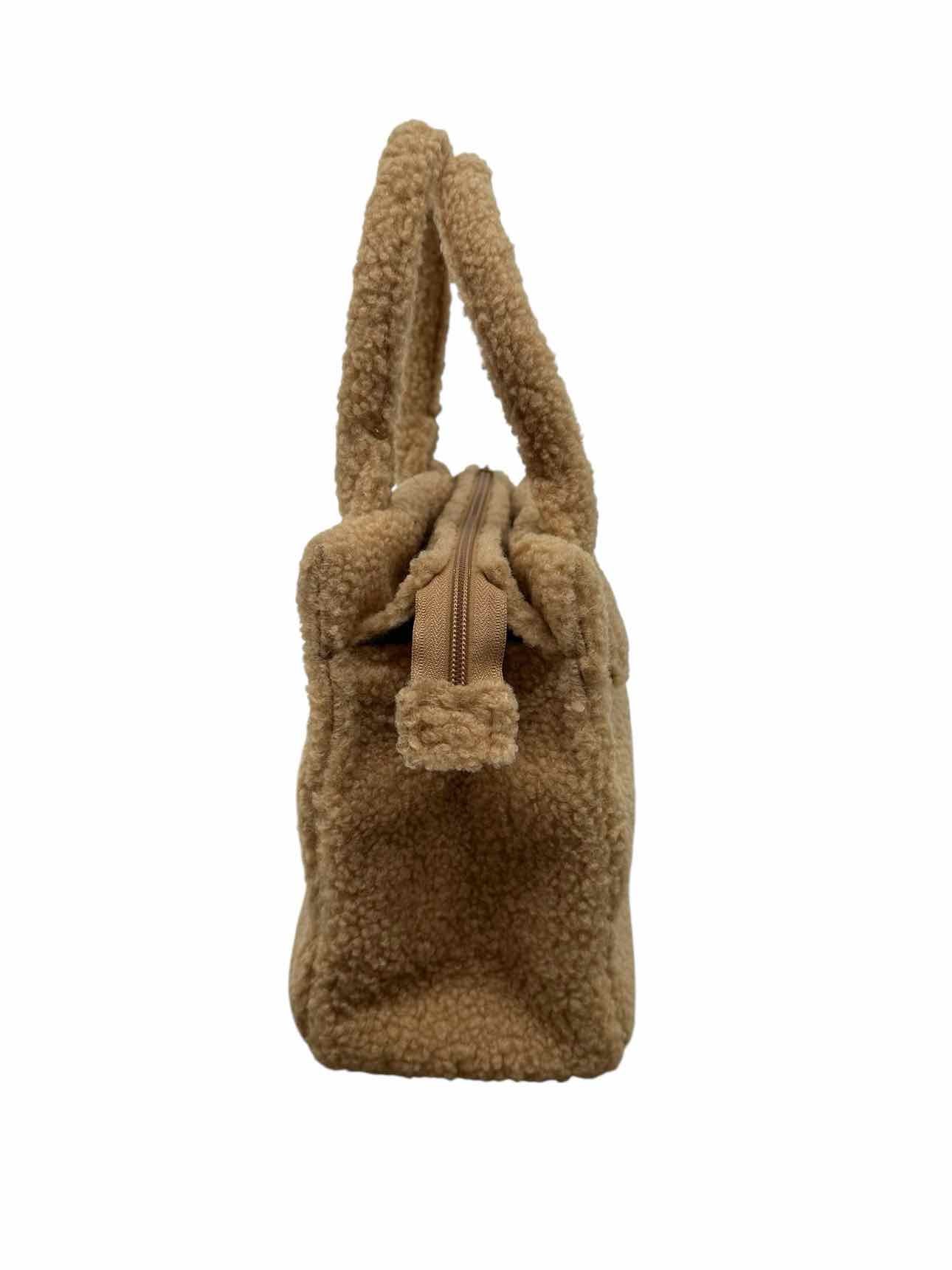 J. Crew Beige Double Handle Sherpa Tote **NEW**