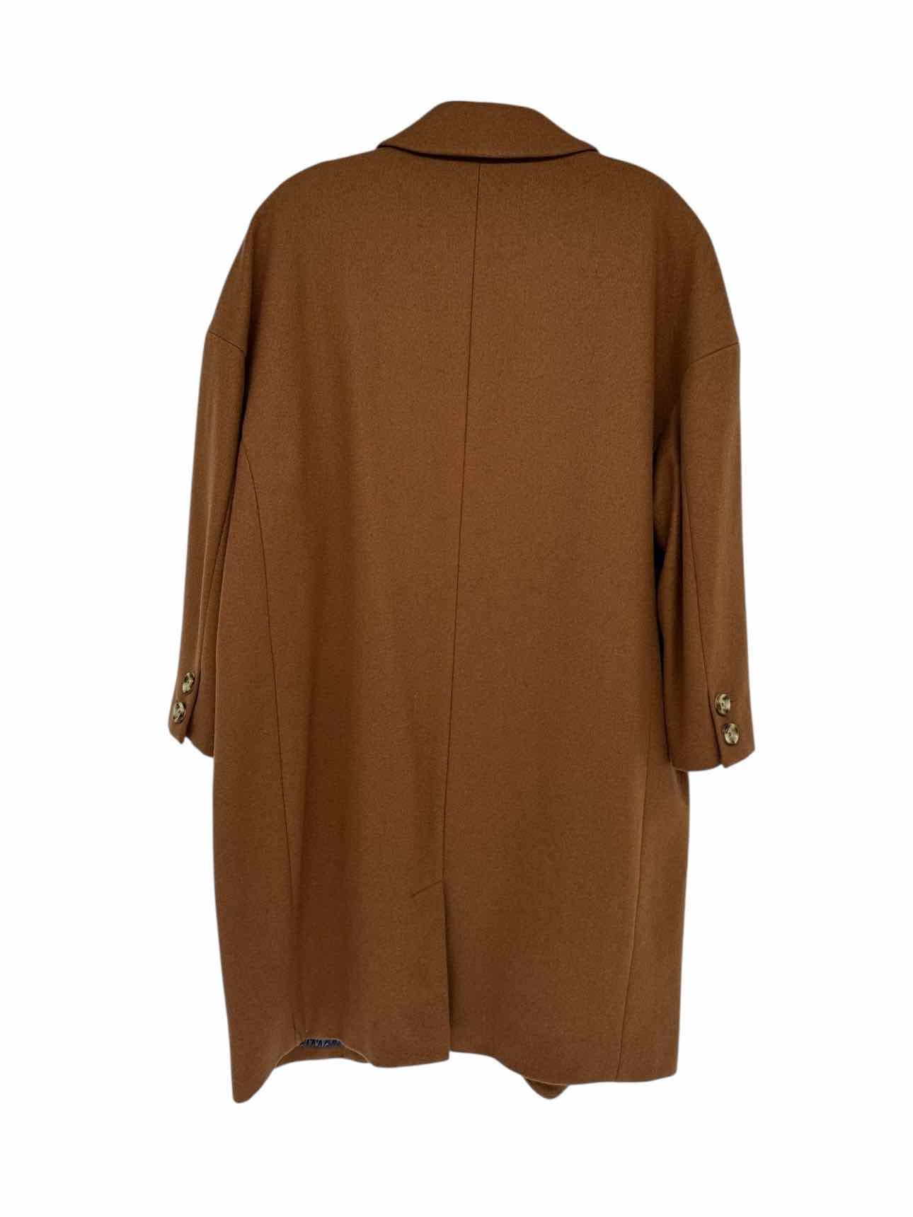 Anthropologie Cartonnier Sienna Cocoon Coat Brown Size L