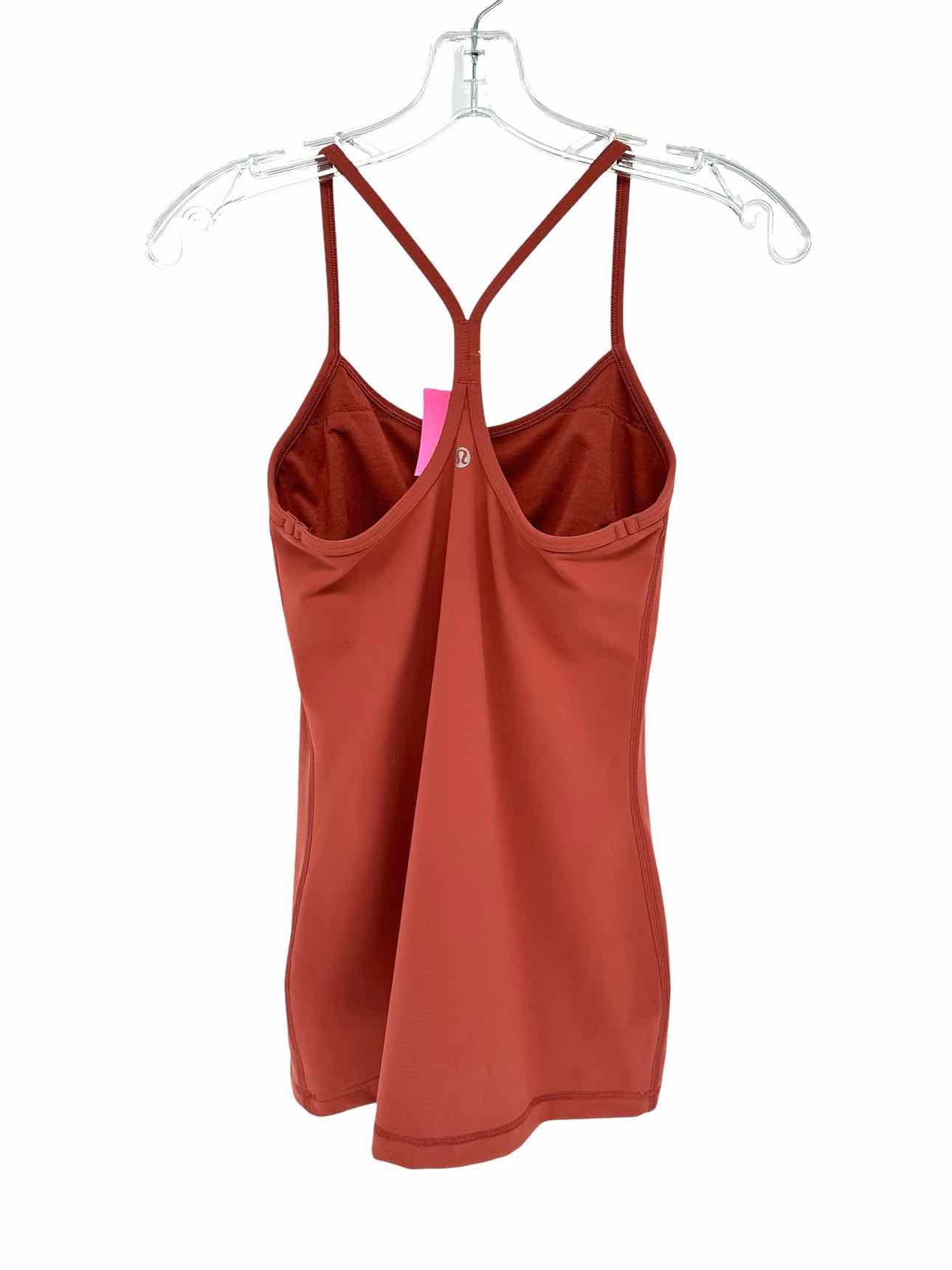 Lululemon Power Y Tank Terracotta Size 4