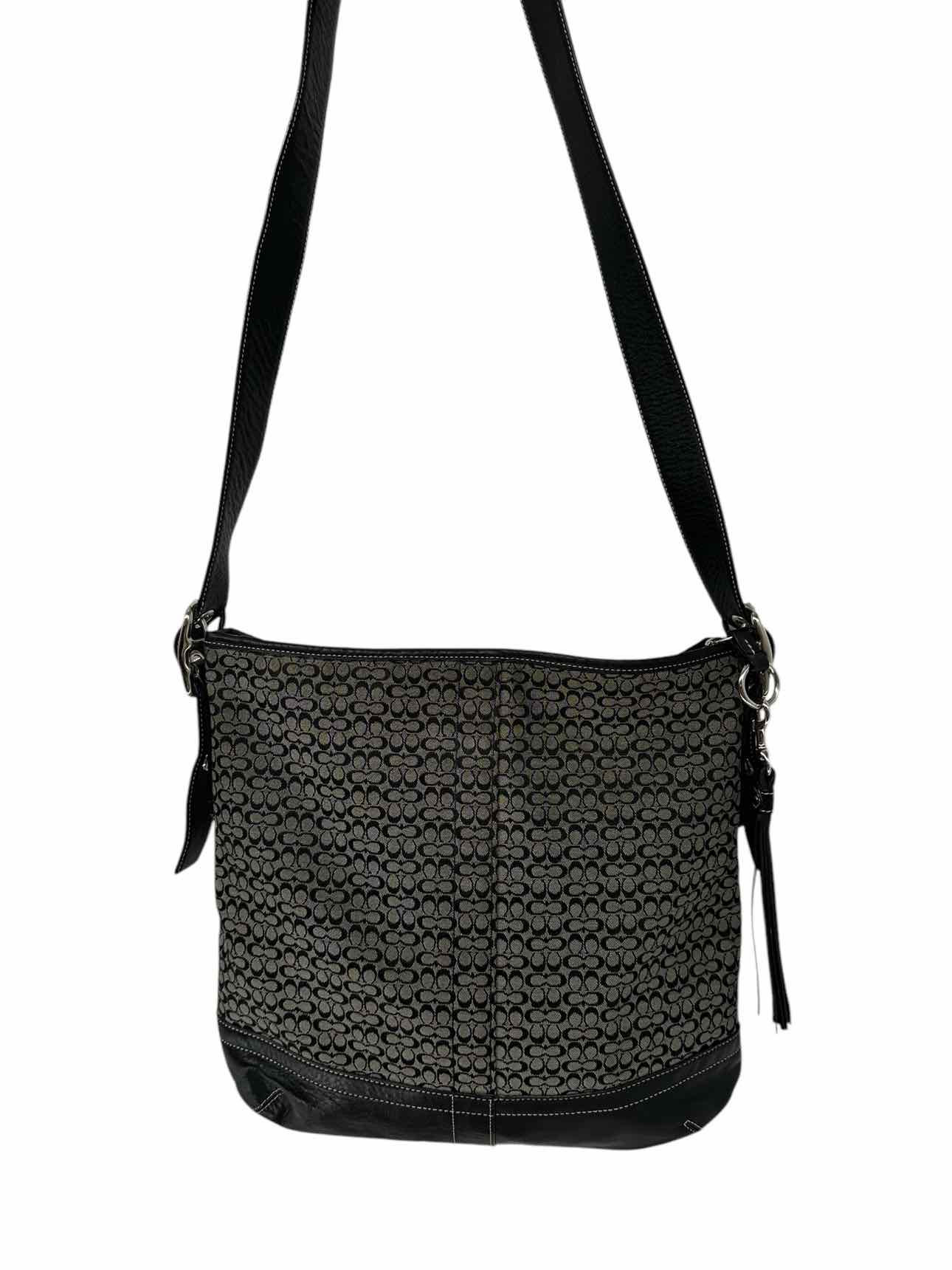 Coach Black Canvas Crossbody
