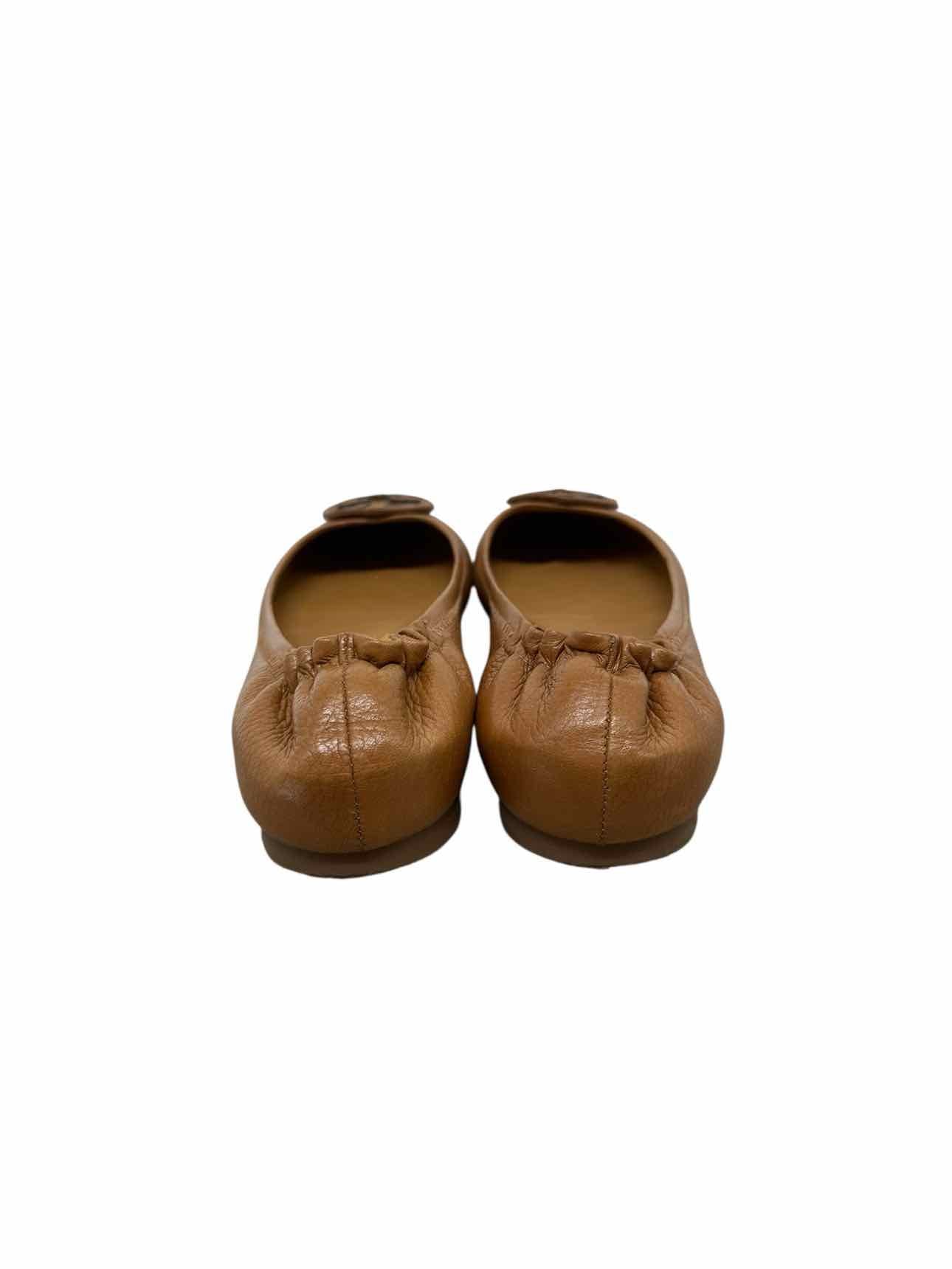 Tory Burch Reva Ballet Flat Tan Shoe Size 11