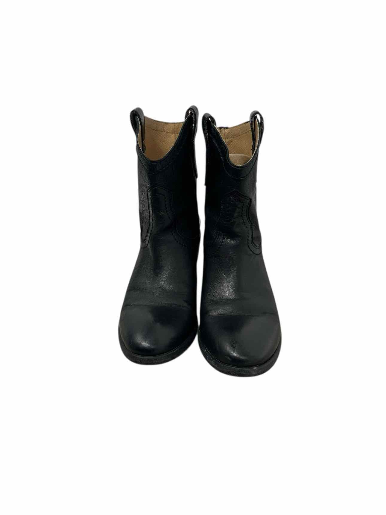 Frye Carson Shortie Western Ankle Boot Black Shoe Size 7