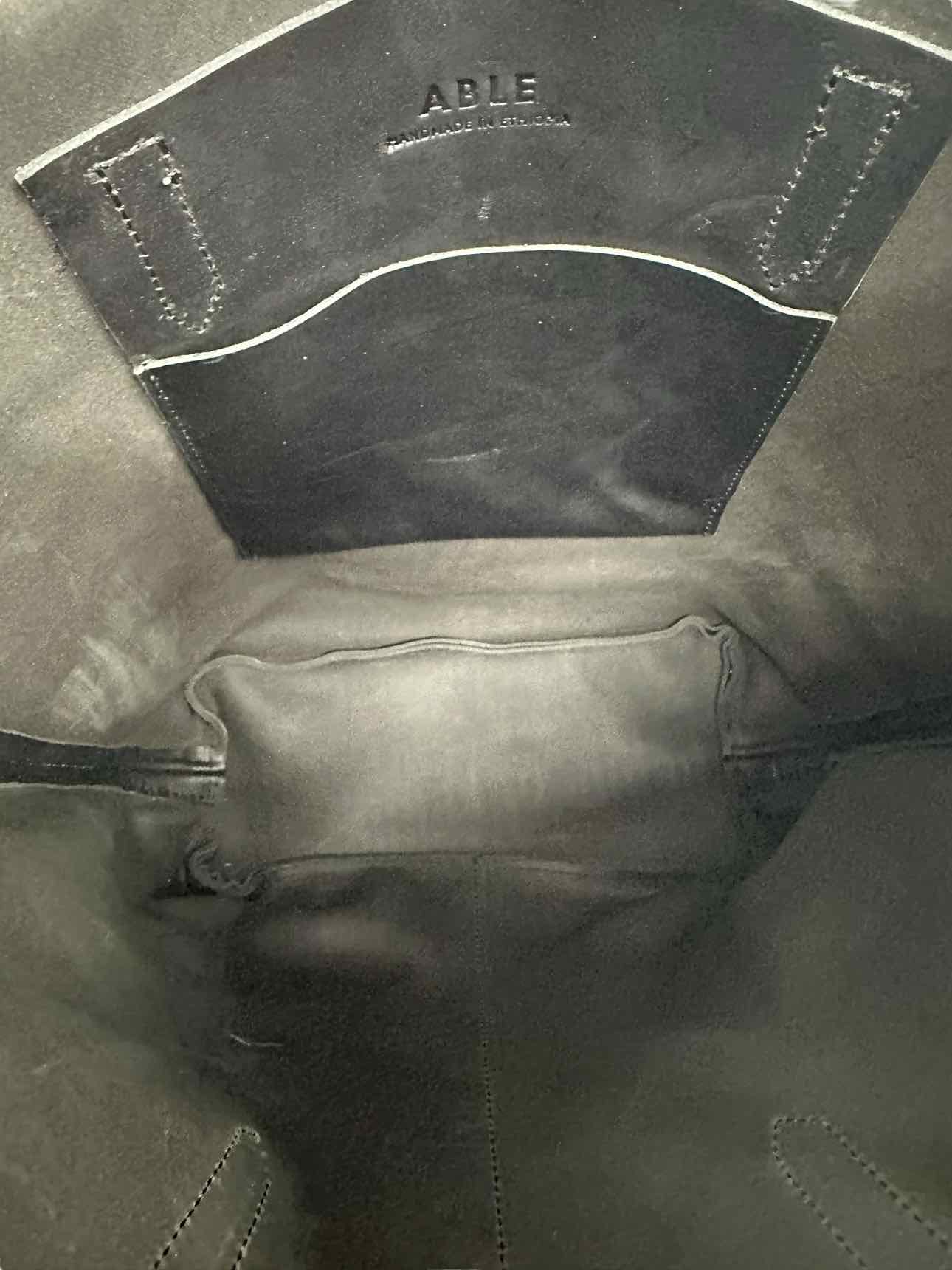 Able Selam Tote Black Leather Tote