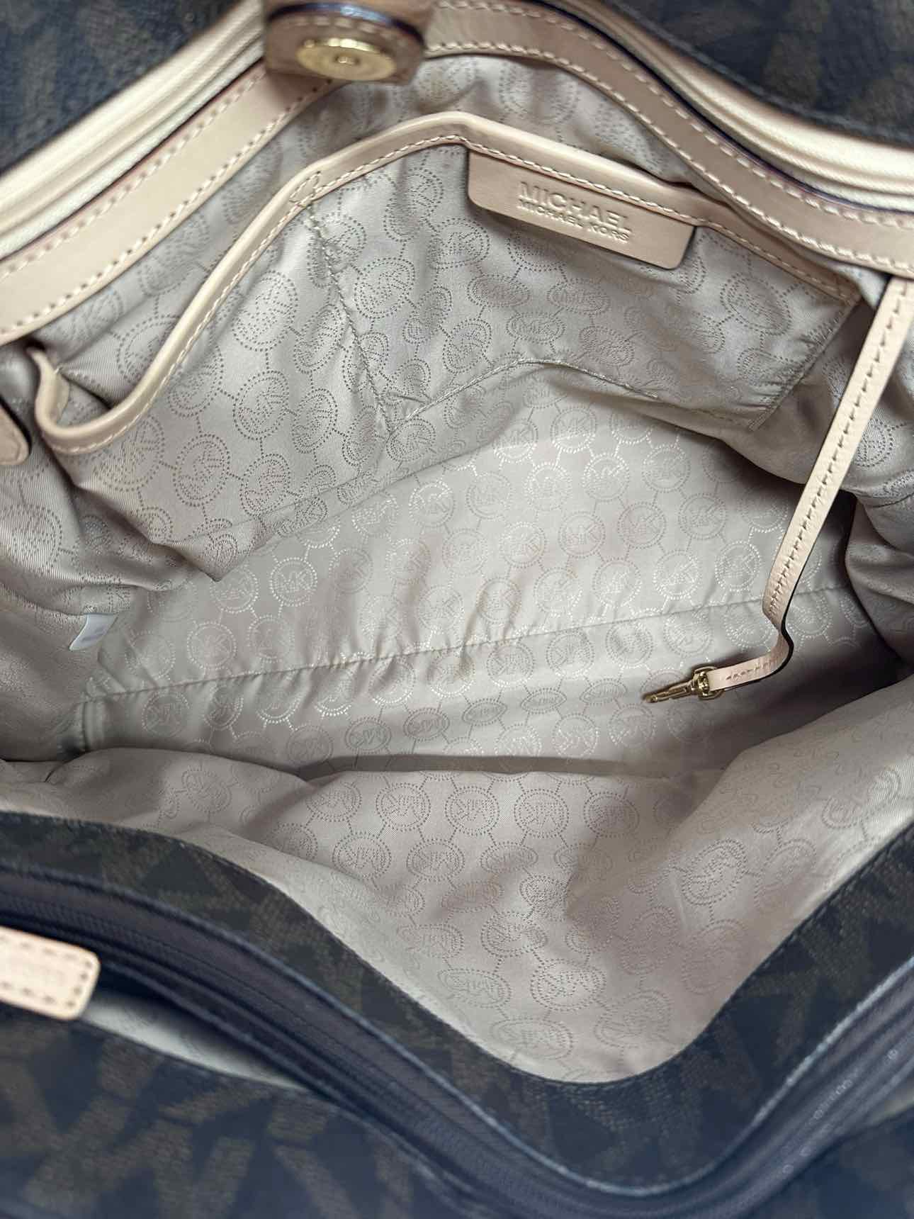 Michael Kors Large Signature Tote Brown Leather