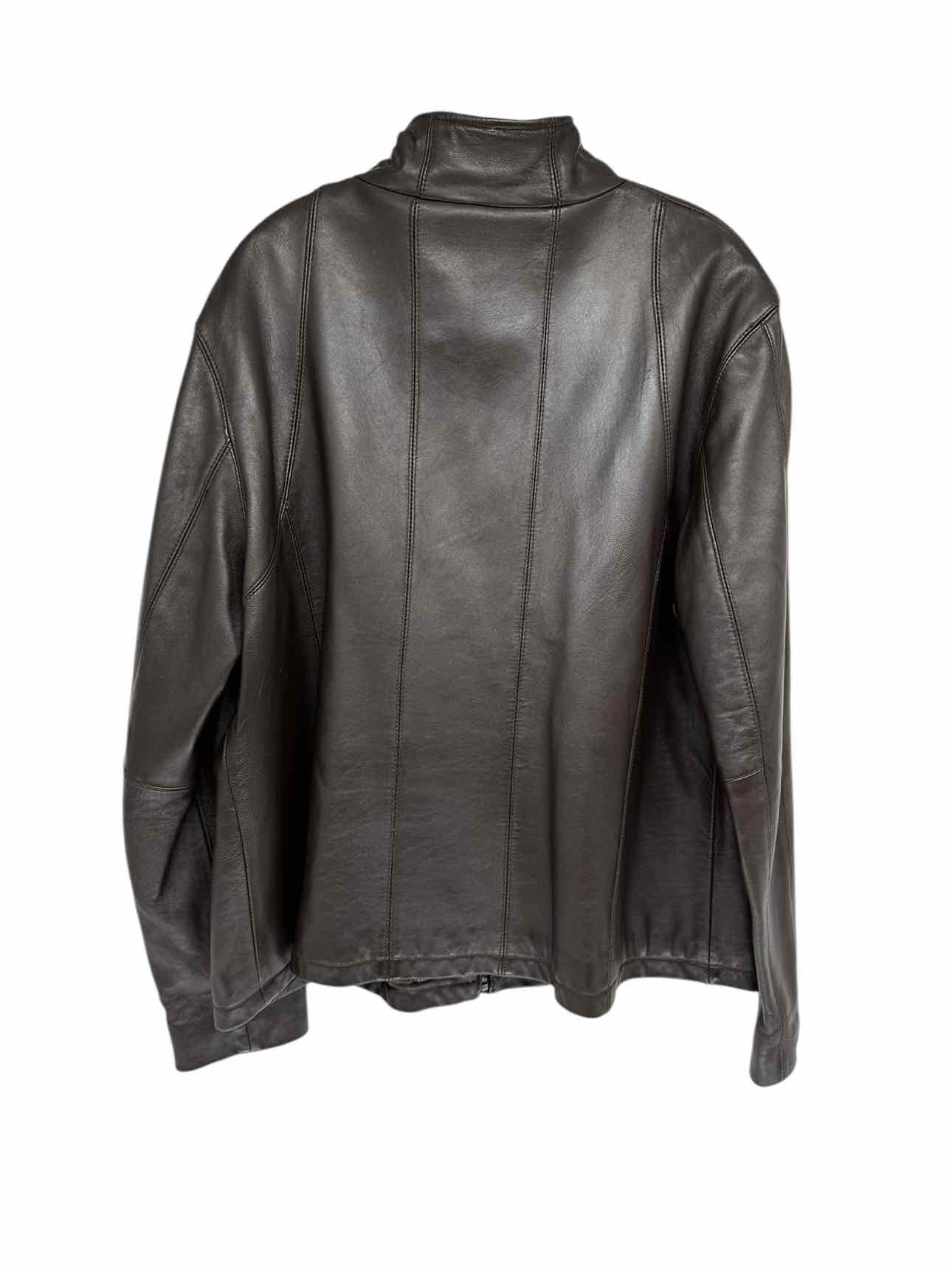 Nine West Brown Zip Front Jacket Size XXL