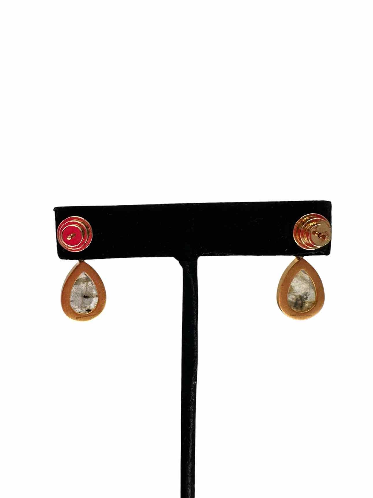Dean Davidson Gold Plated Labradorite Teardrop Earrings