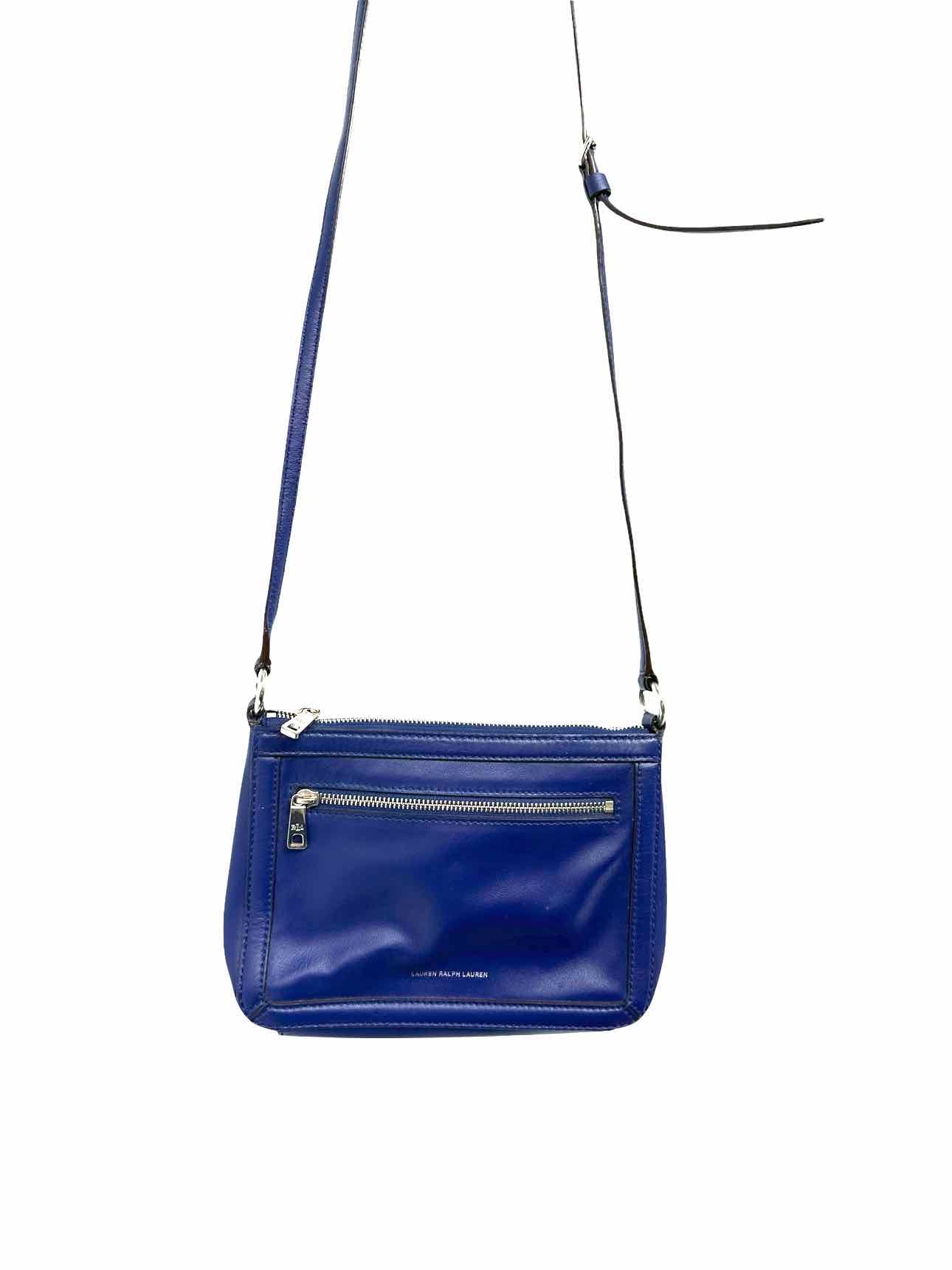 Ralph Lauren Blue Leather Crossbody