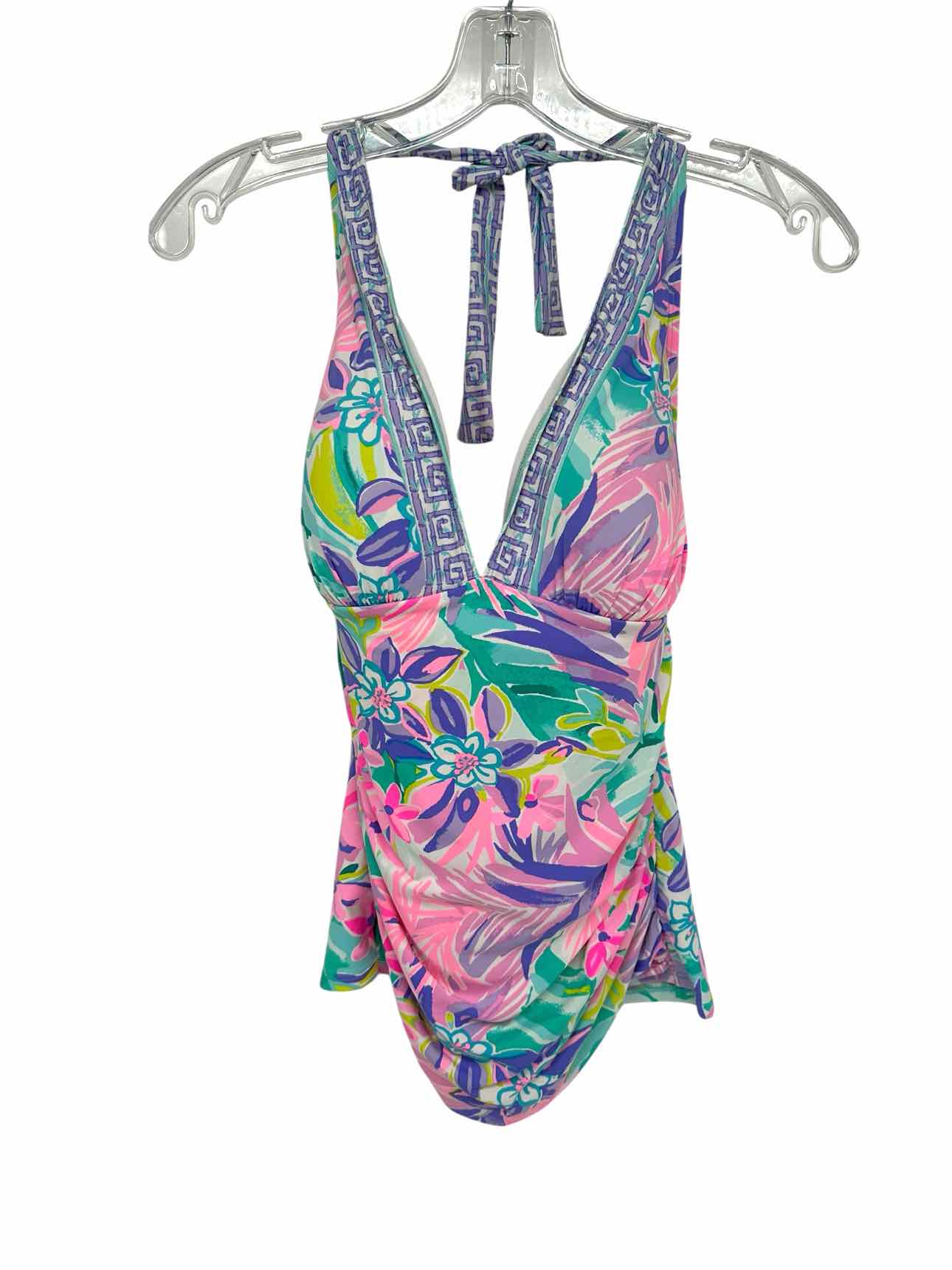 Lilly Pulitzer Bliss Halter Tankini Multi-Color Size 10