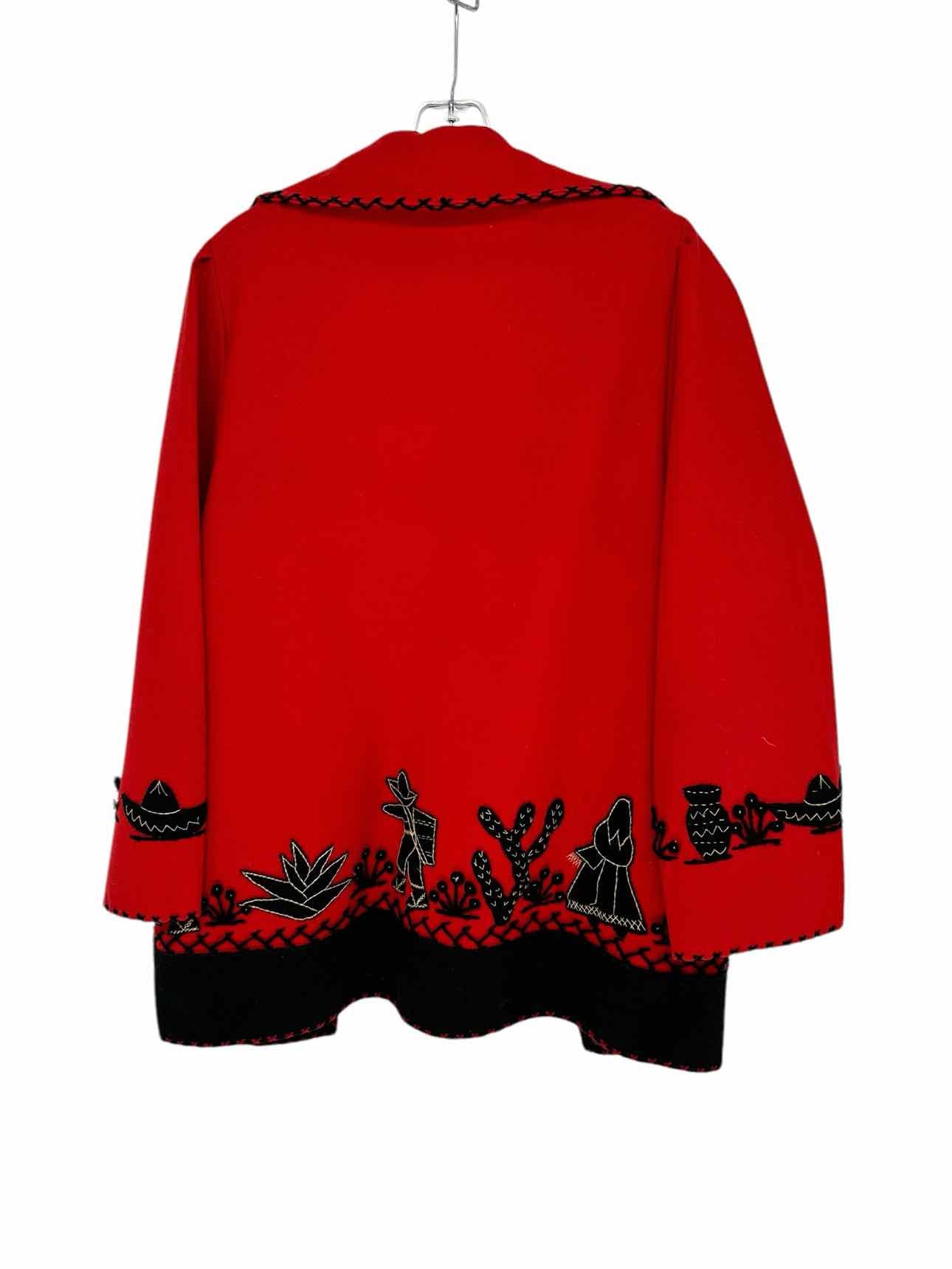 Red Size M Vintage Handmade Jacket