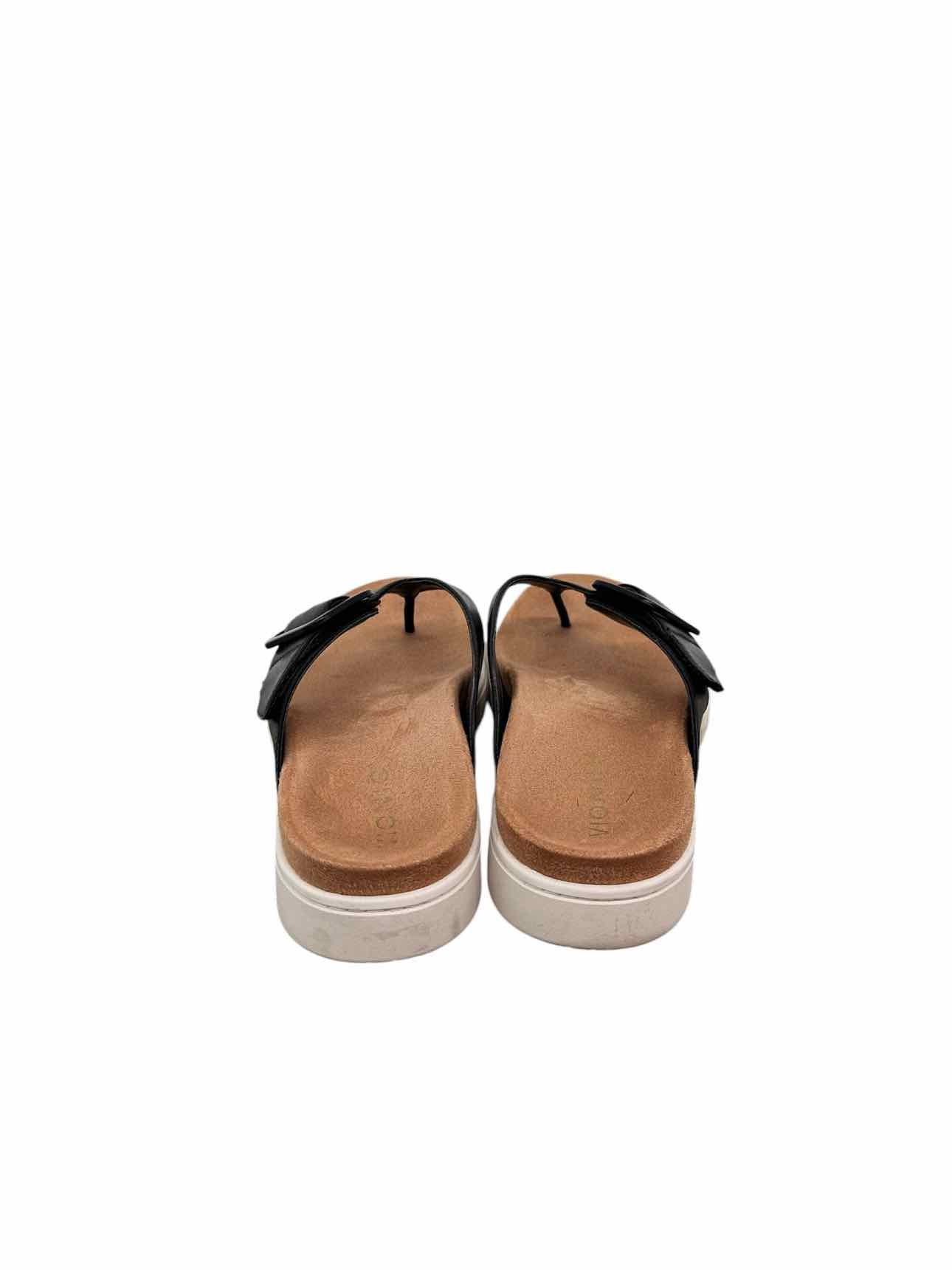 Vionic Uptown Marin Black Flip Flops Shoe Size 7.5