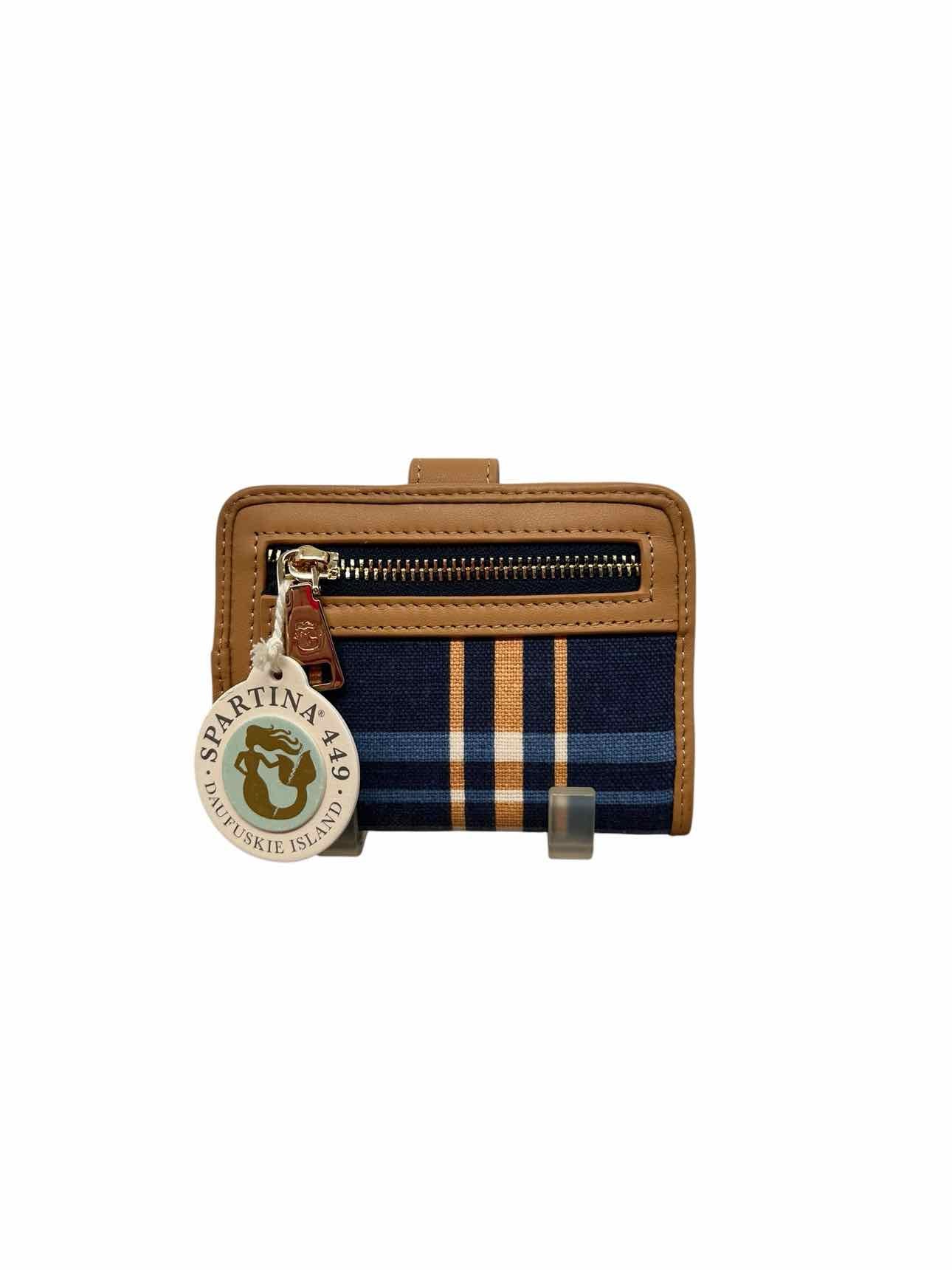 Spartina 449 League Mini Wallet Kalalanta Plaid Navy **NEW**