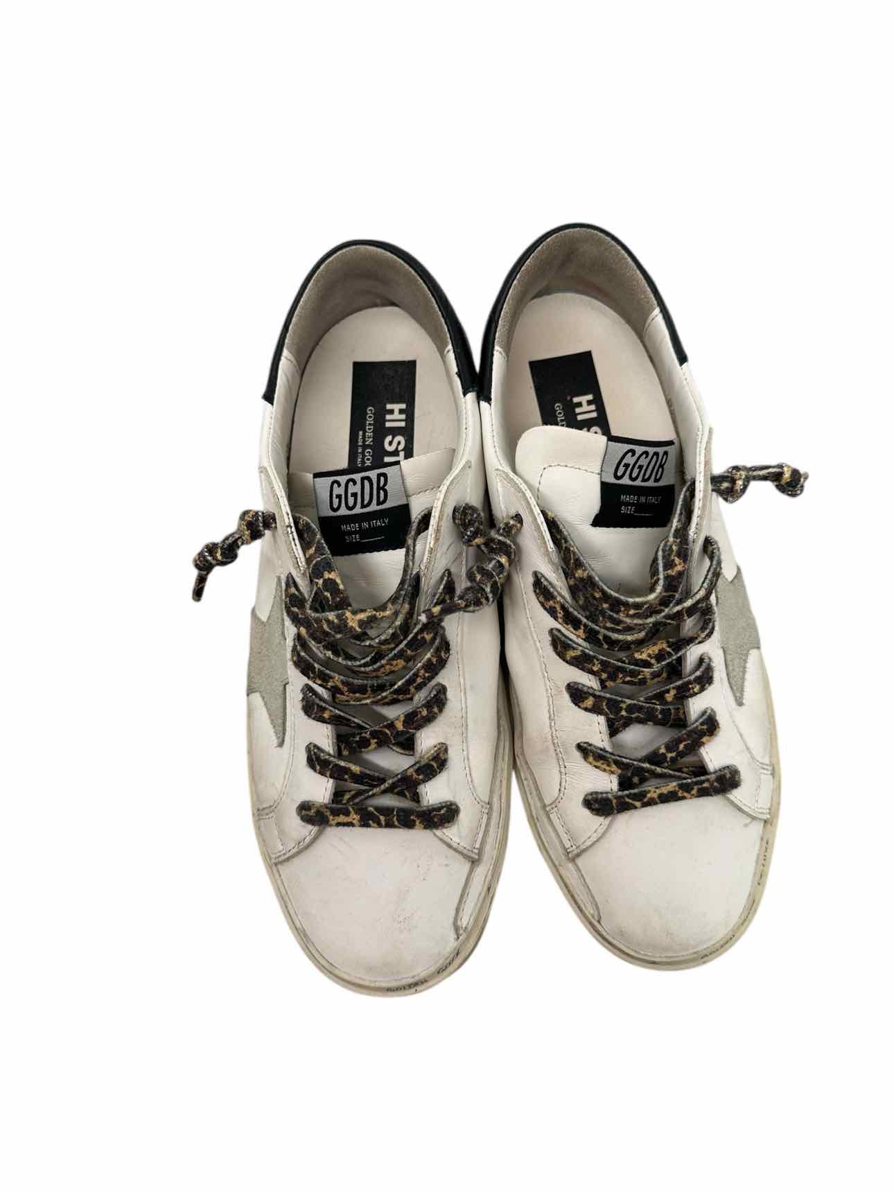 Golden Goose Size 9.5 Hi-Star Sneakers