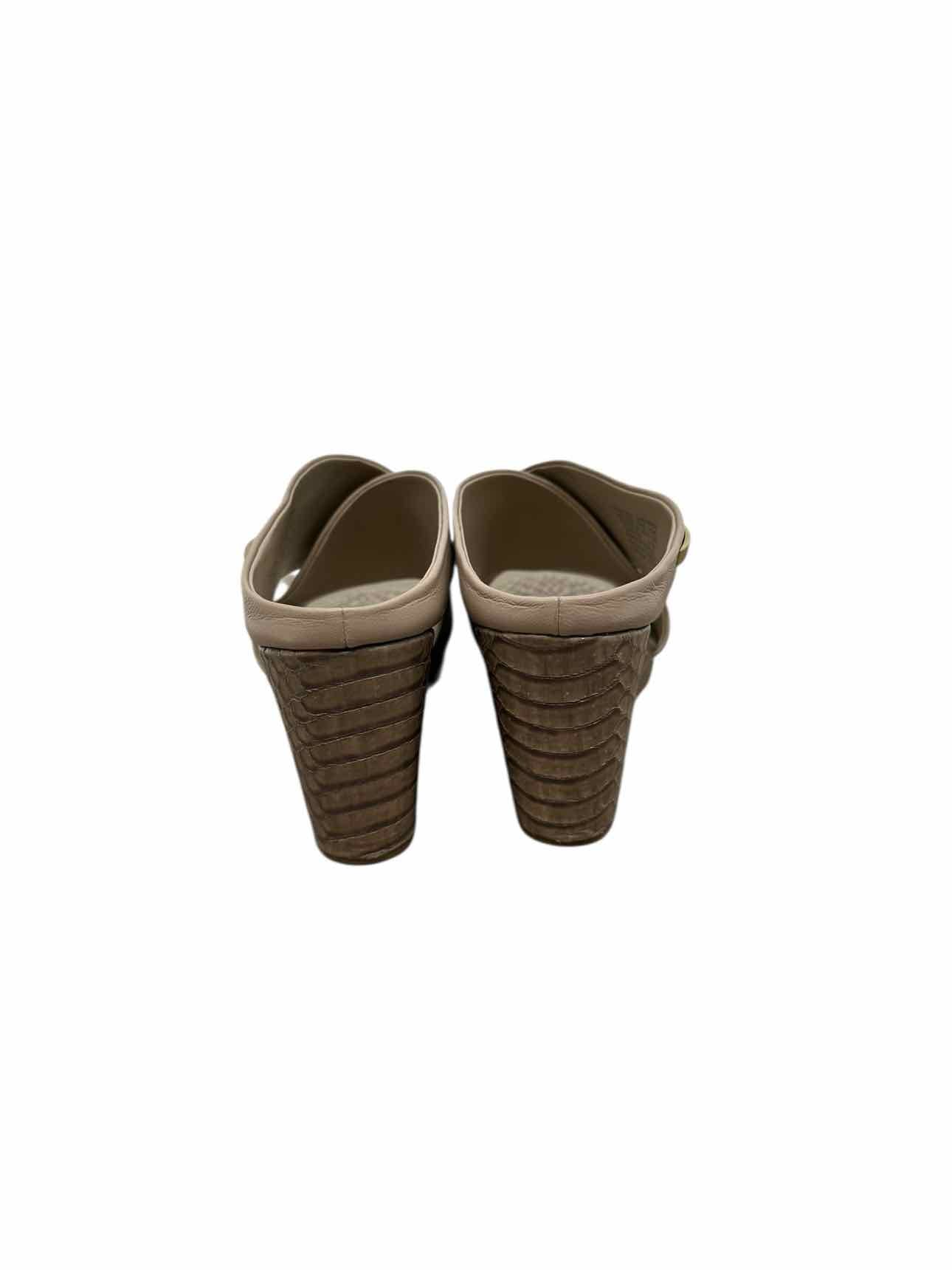 Calvin Klein Beige Wedge Sandals Shoe Size 6.5 **NEW**