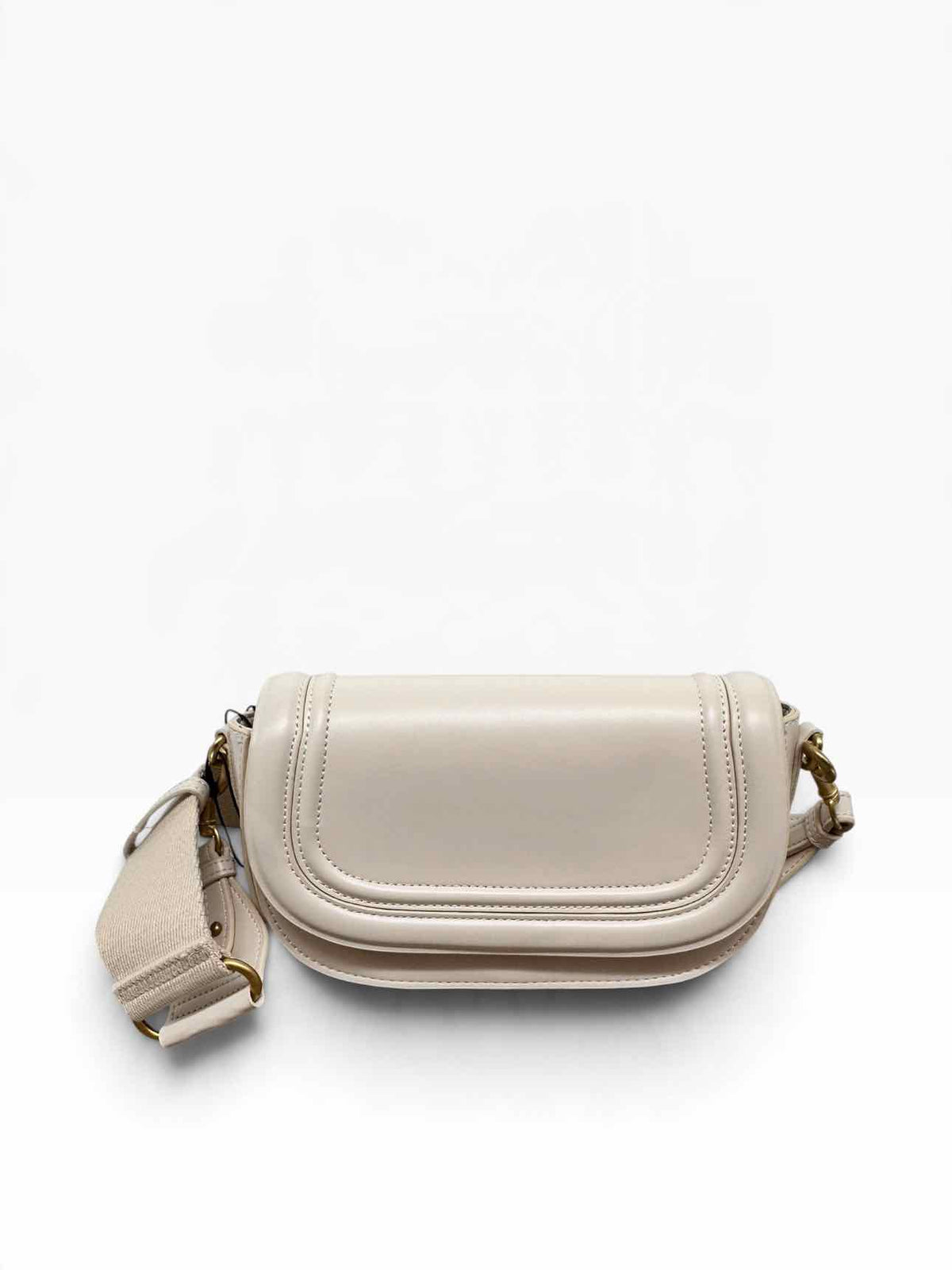 Zara Off-white Faux Leather Crossbody  **NEW**