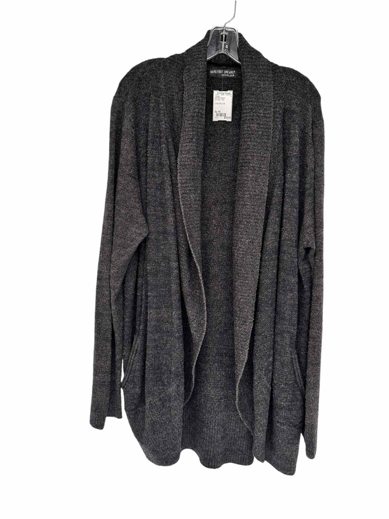Barefoot Dreams Dk. Gray Cozychic Lite Cardigan Size 1X