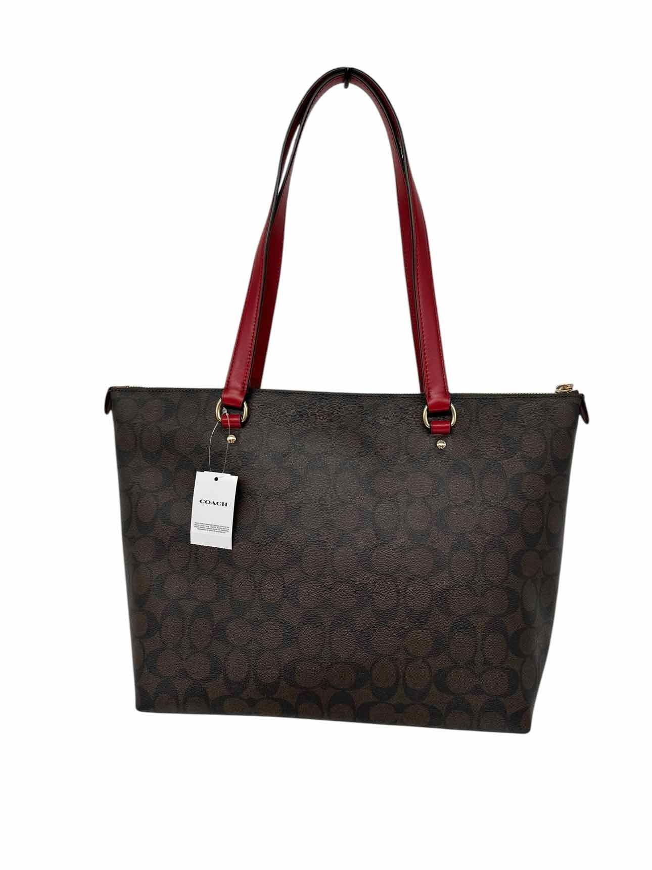 Coach Signature Gallery Tote Brown **NEW**