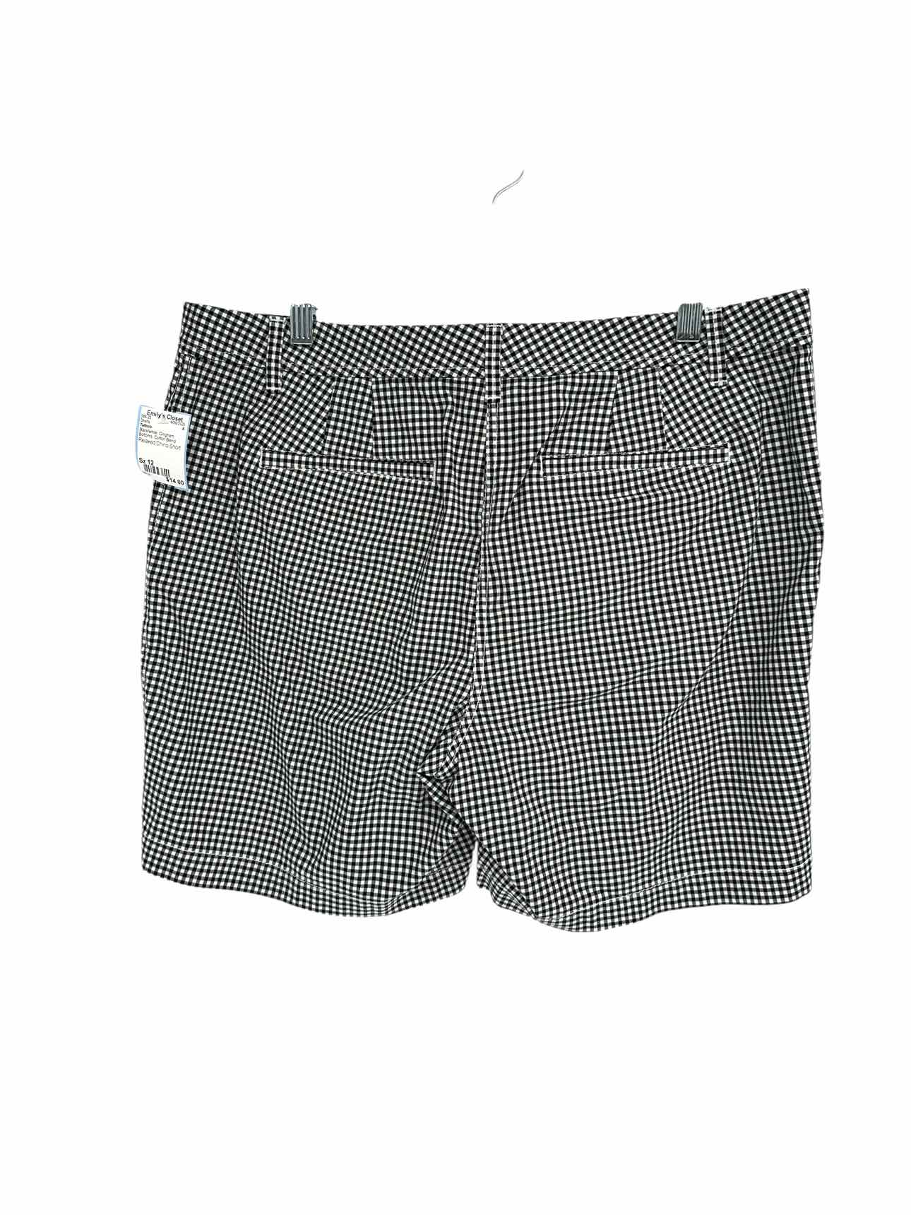 Talbots Relaxed Chino Short Black/White Size 12