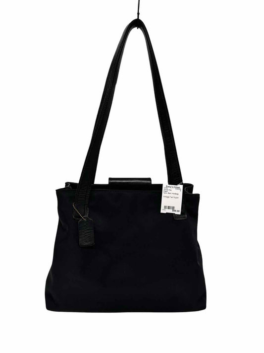 Coach Black Vintage Twill Nylon Shoulder Bag