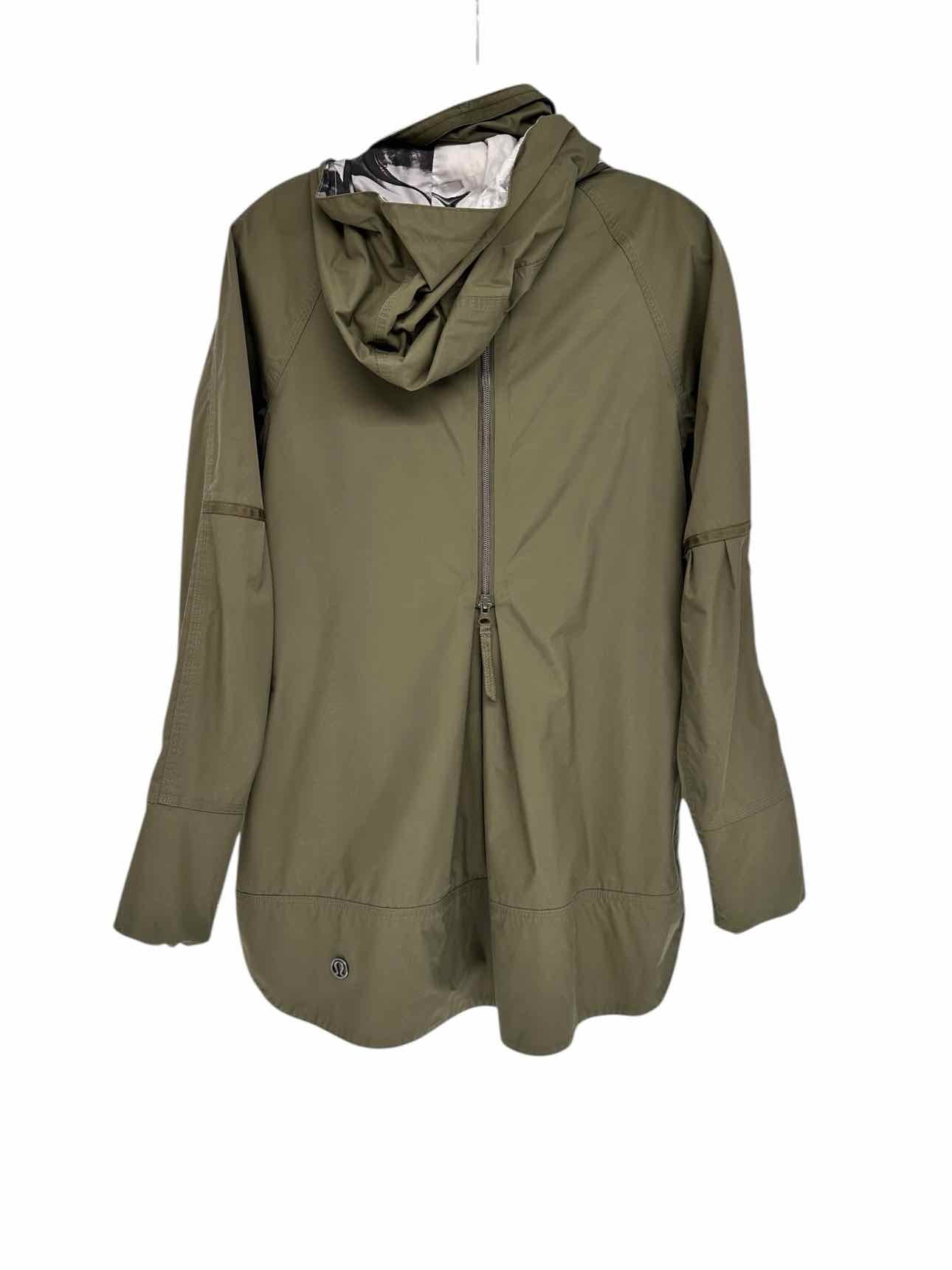 Lululemon Olive Into The Drizzle Jacket Size 6