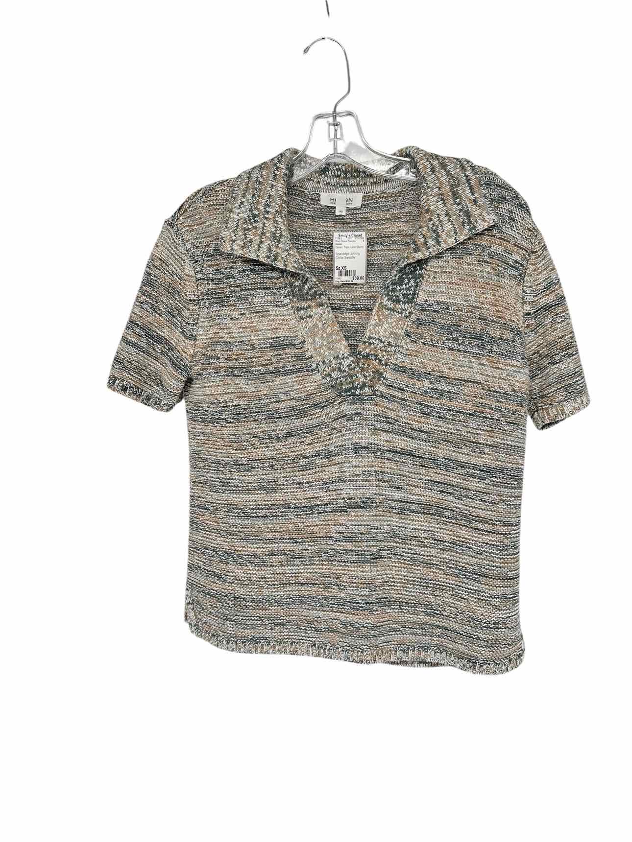 Haven Green Spacedye Johnny Collar Sweater Size XS