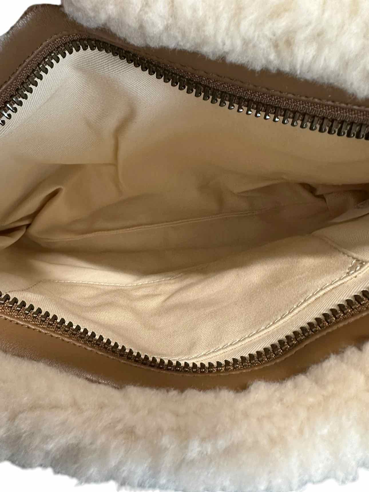 Banana Republic Cream Sherpa Clutch **NEW**