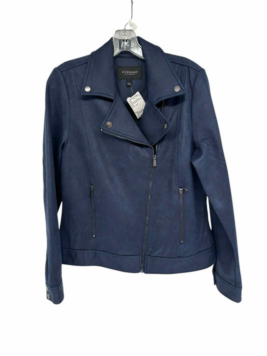 Liverpool Los Angeles Navy Moto Jacket Size L