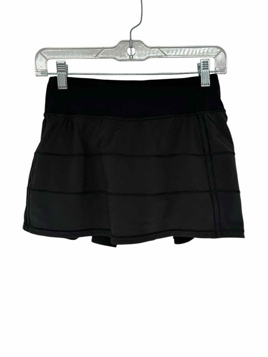 Lululemon Black Pace Rival Skirt Size 2