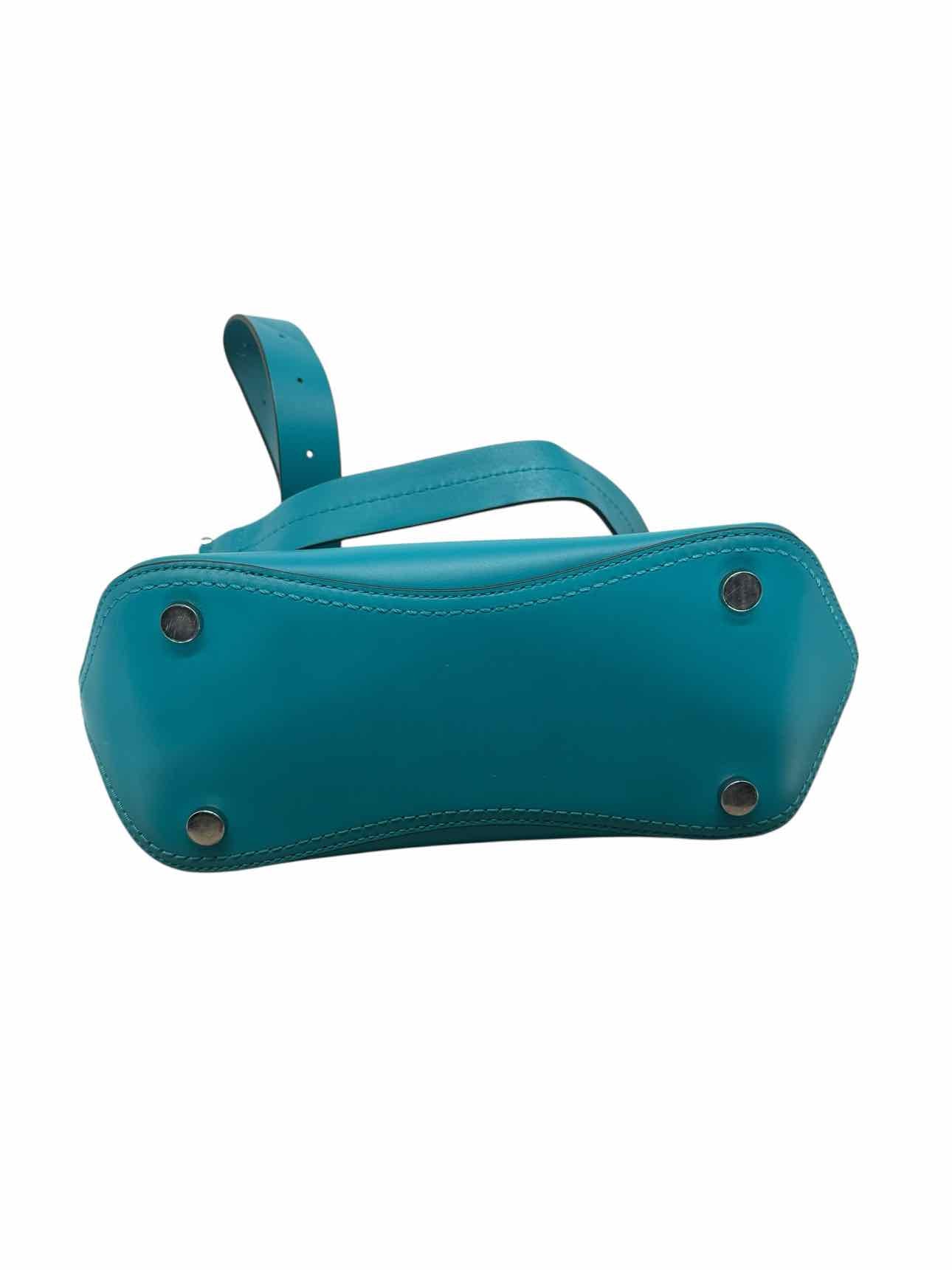 Michael Kors Blakely Teal Leather Satchel