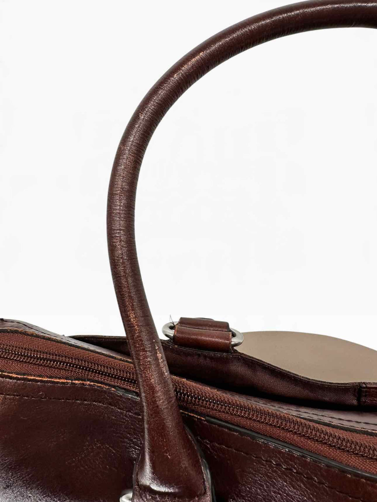 Wilsons Cognac Leather Business Briefcase **AS IS** & **NEW**