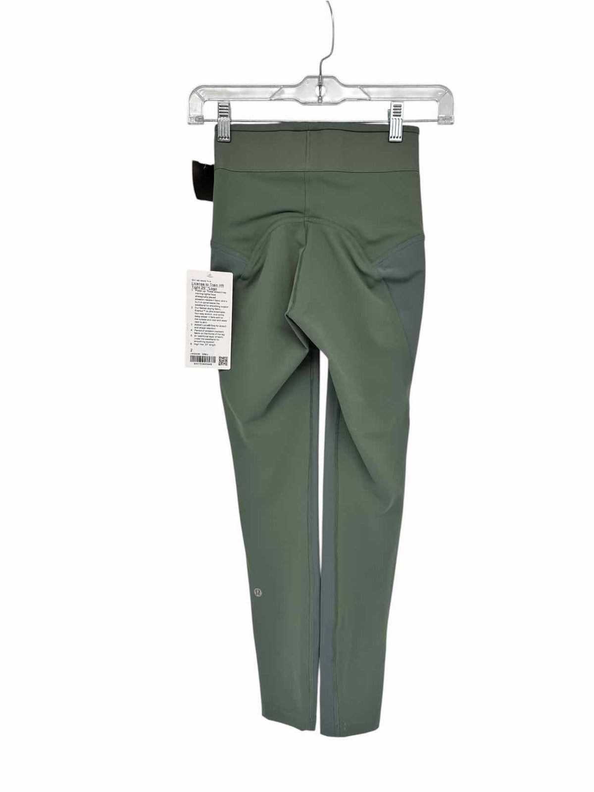 Lululemon License to Train Tight Green Size 2 **NEW**