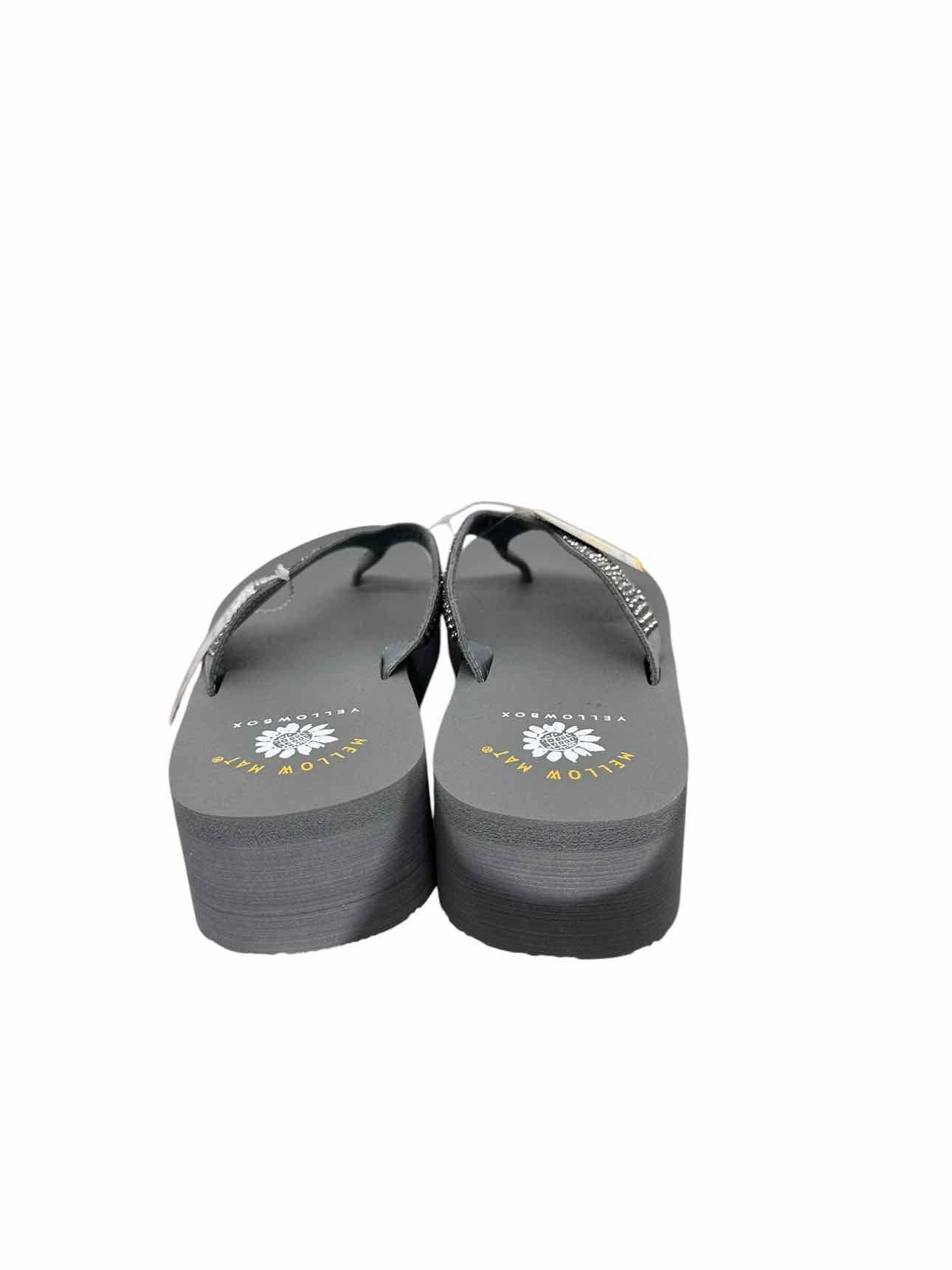 Yellow Box Cressida Mellow Mat Gray Flip Flops Shoe Size 8.5 **NEW**
