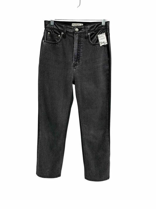 Abercrombie & Fitch The Ankle Straight Black Jeans Size 4