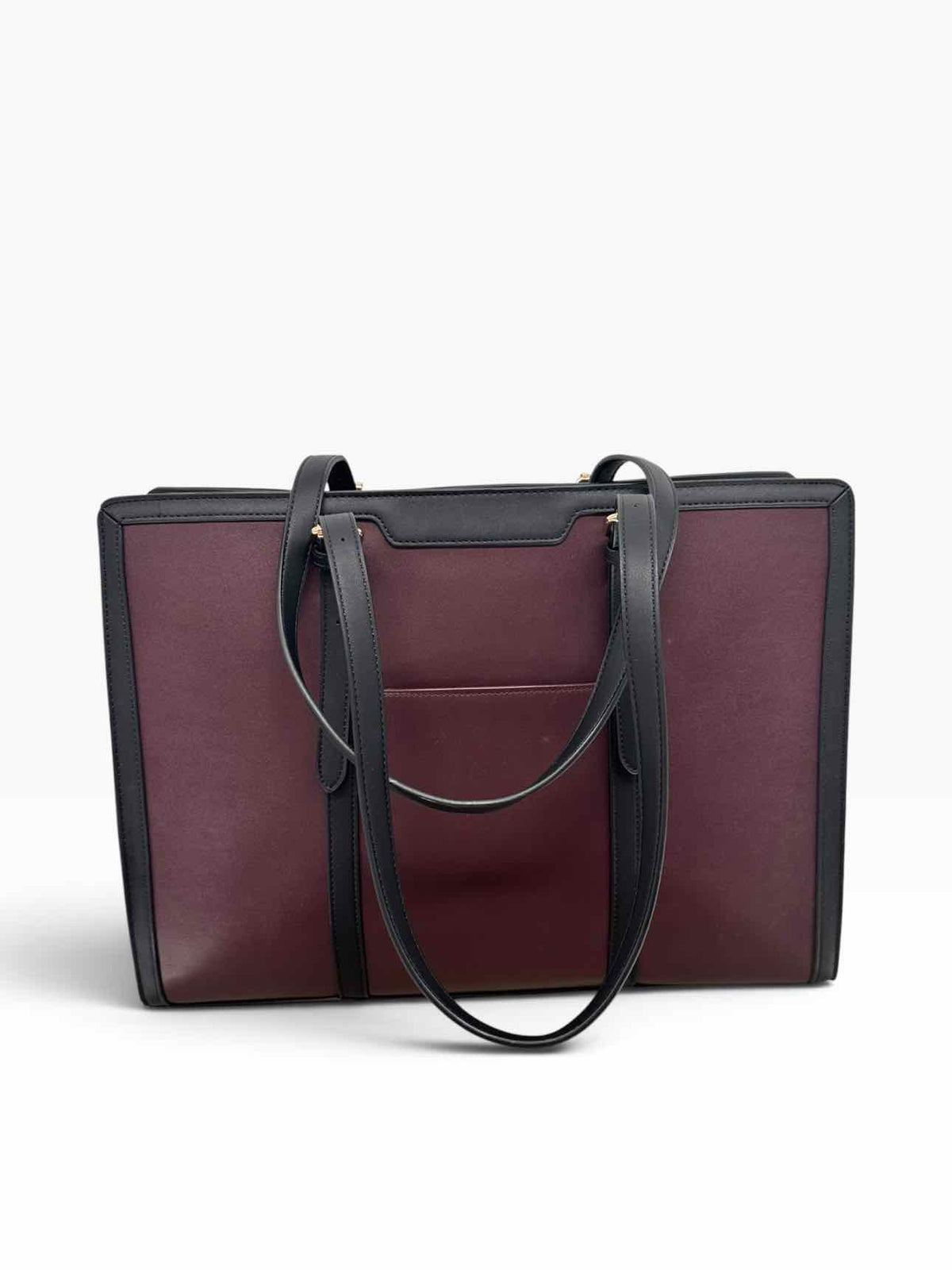 Lovevook Maroon Faux Leather Laptop Bag