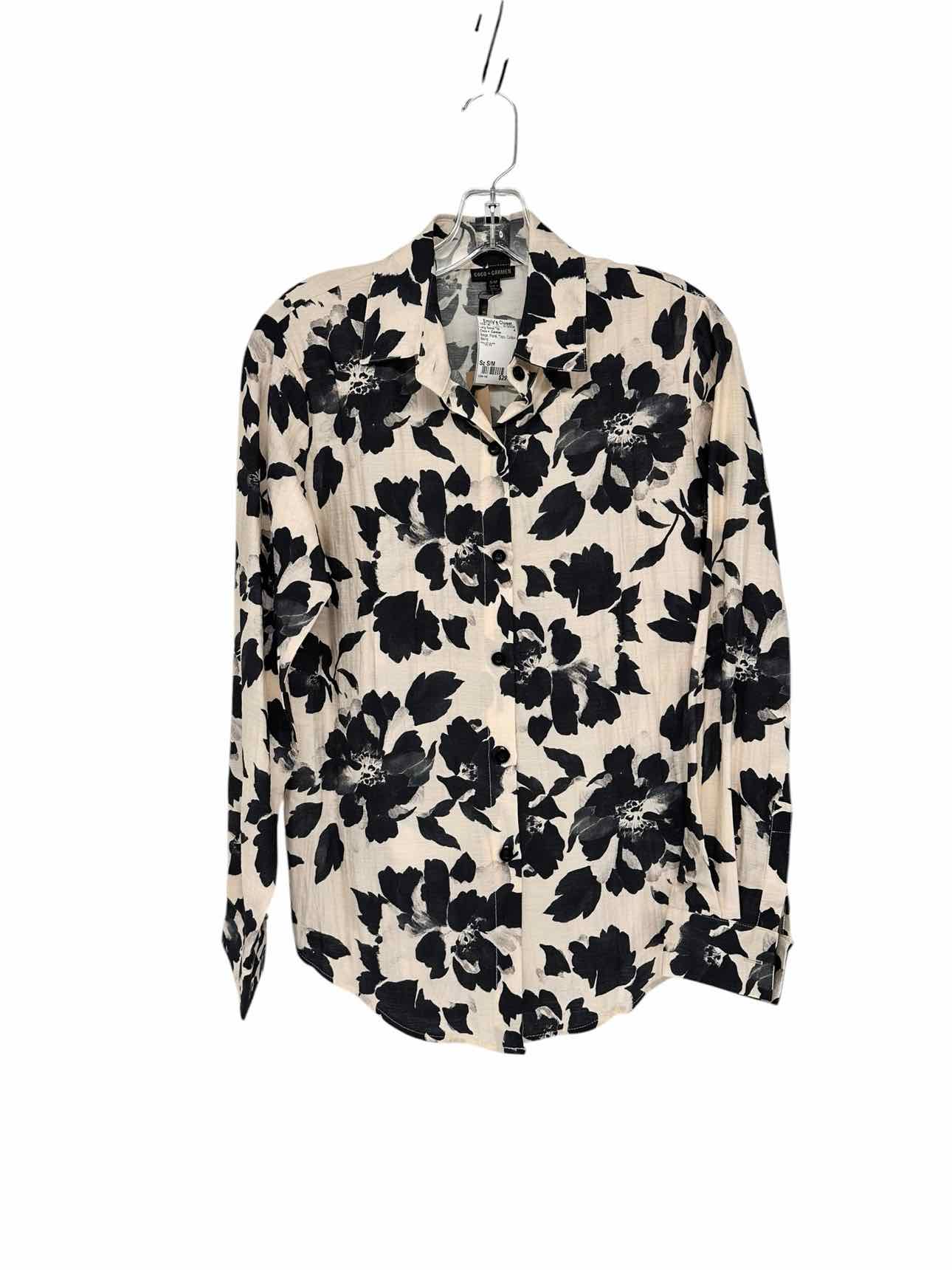Coco +  Carmen Beige Size S/M Long Sleeve Top **NEW**