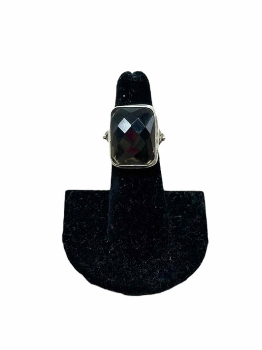Sterling Silver Smokey Quartz Statement Ring