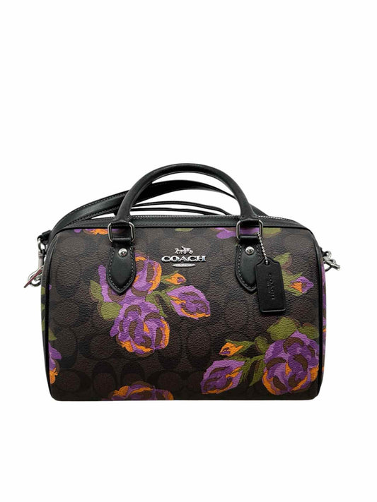 Coach Rowan Signature w/ Floral Print Satchel
