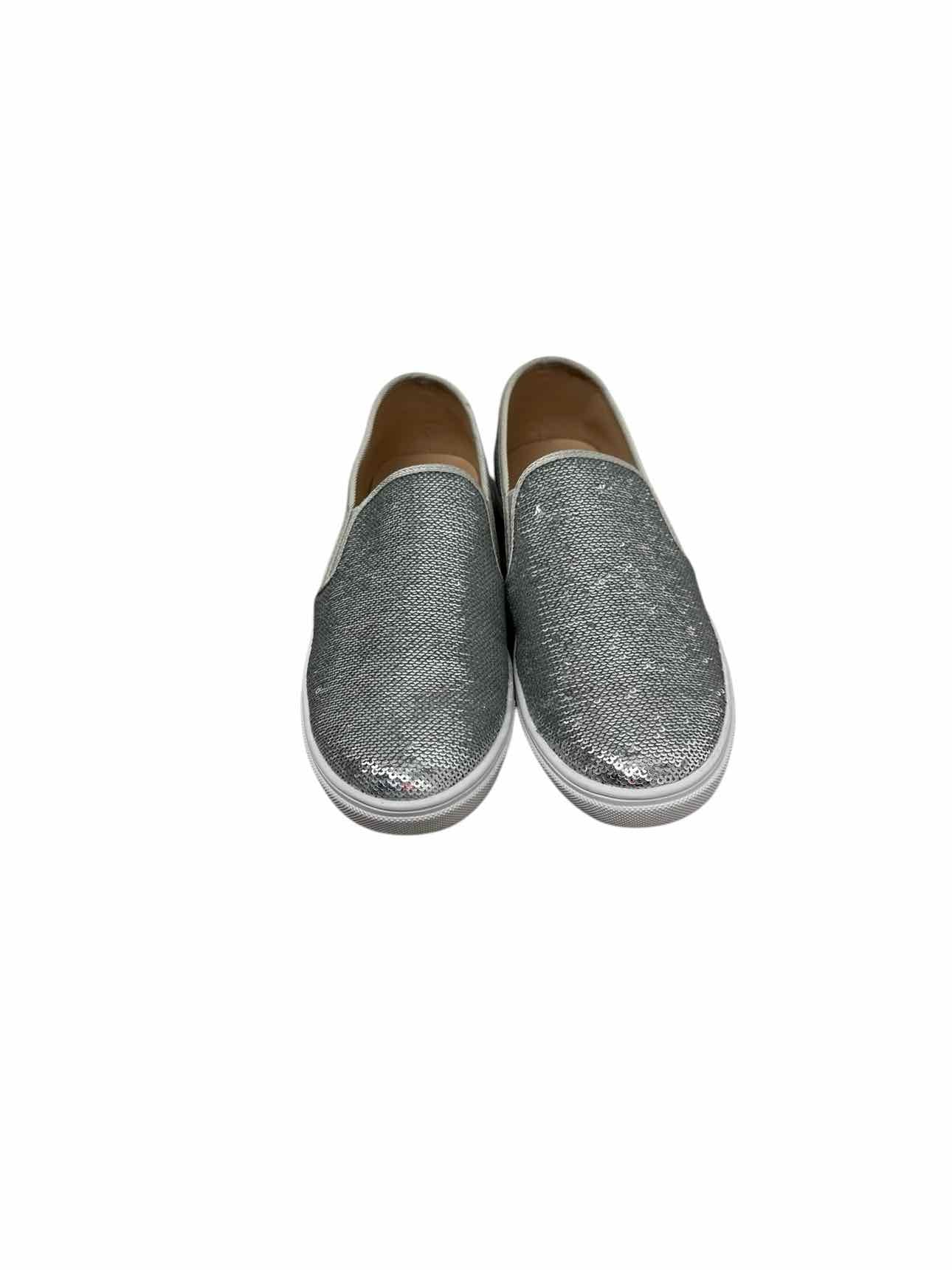 Fever Sole Silver Slip Ons Shoe Size 8