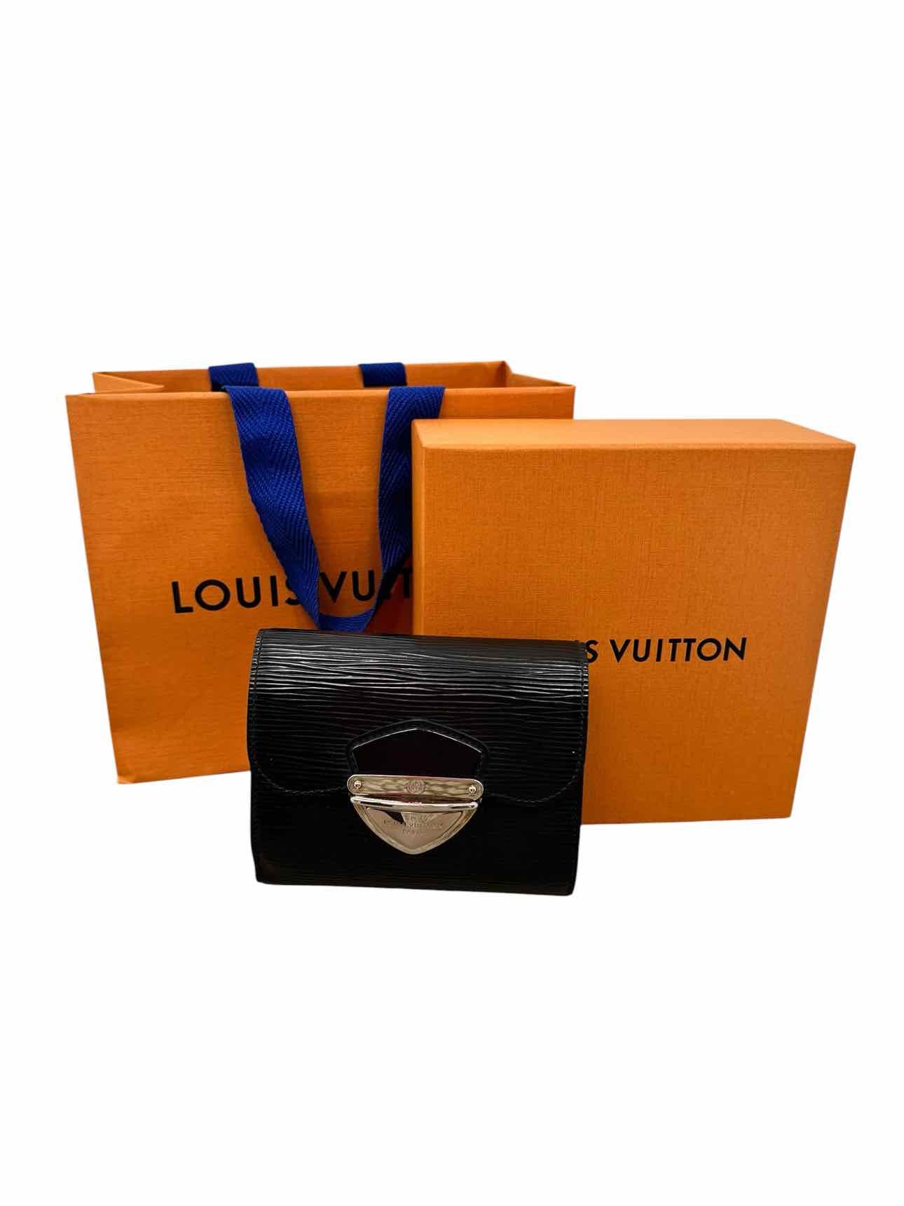 Louis Vuitton Epi Leather Joey Wallet Black Leather
