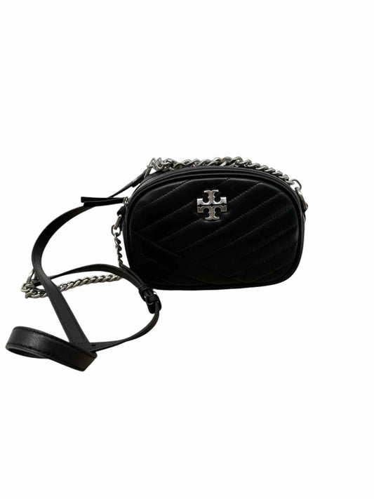 Tory Burch Black Kira Chevron Camera Bag Crossbody