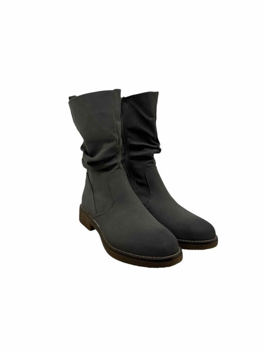 Dream Pairs Gray Slouch Boots Shoe Size 9