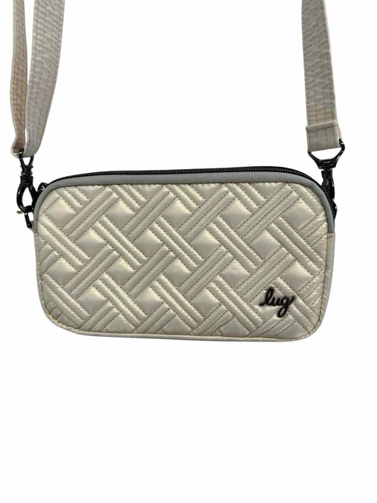 Lug Coupe XL Cream Vinyl Crossbody