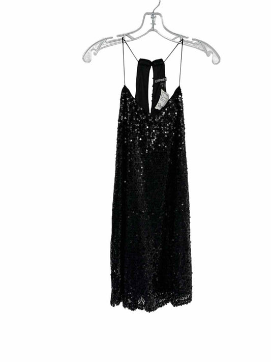Express Black Sequin Mini Dress Size XS
